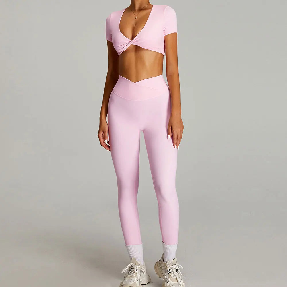 Siena Sculpt Set | Twist Front Crop & Leggings