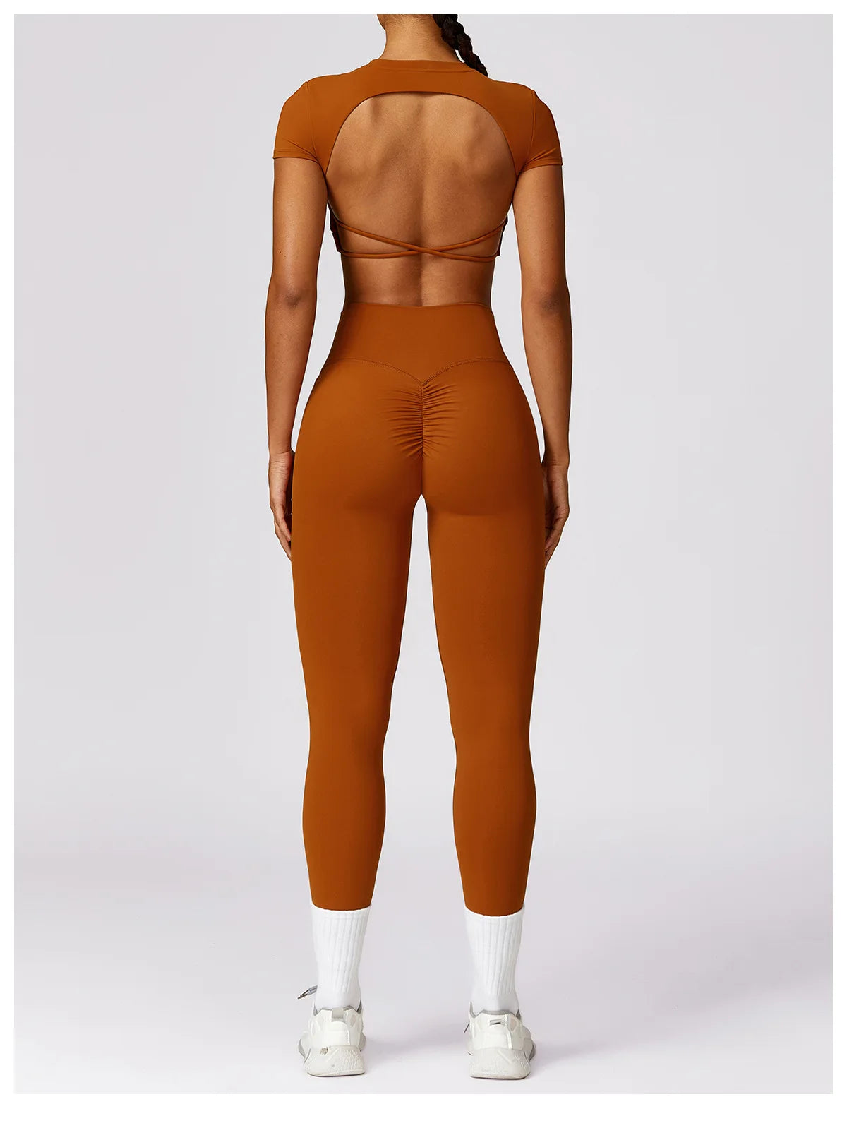 Breathable Backless Crop Top