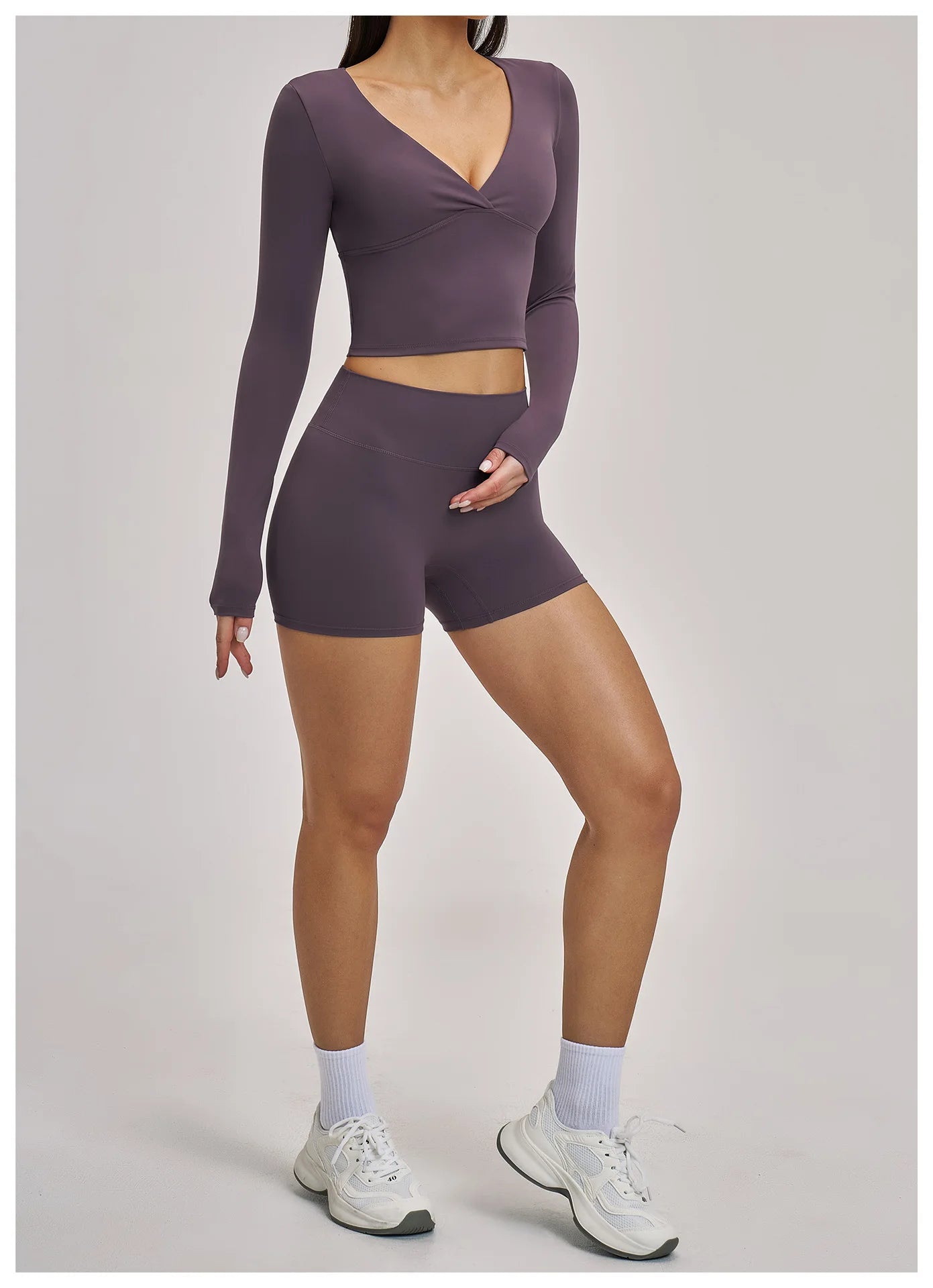 Nova Sculpt Set | Long Sleeve Top & Shorts