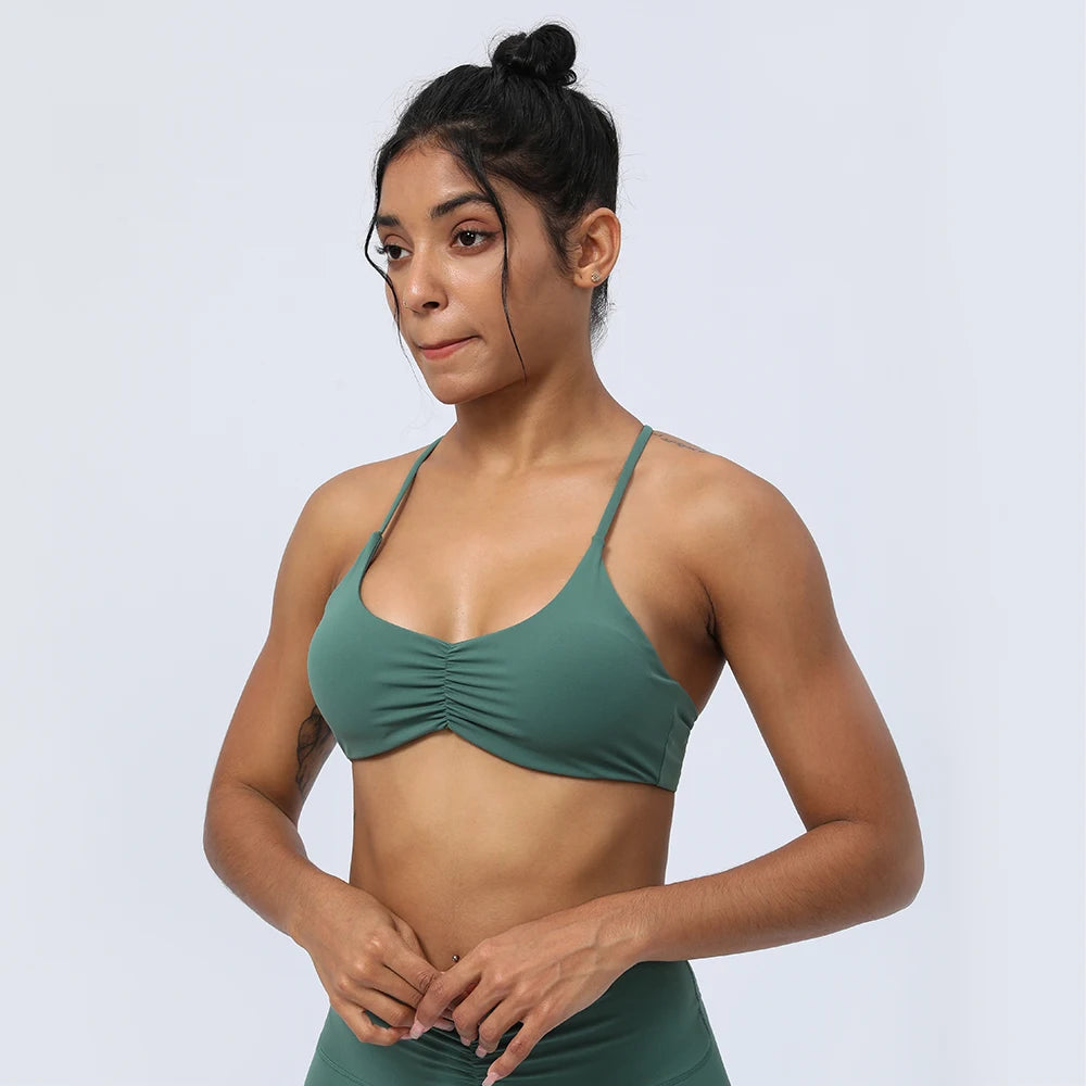 Racerback Scrunch Seamless Sports Bra