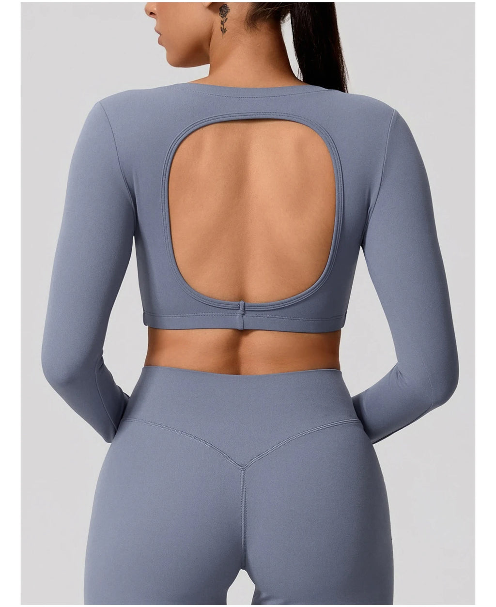 Naked Feeling Long Sleeve Backless Top