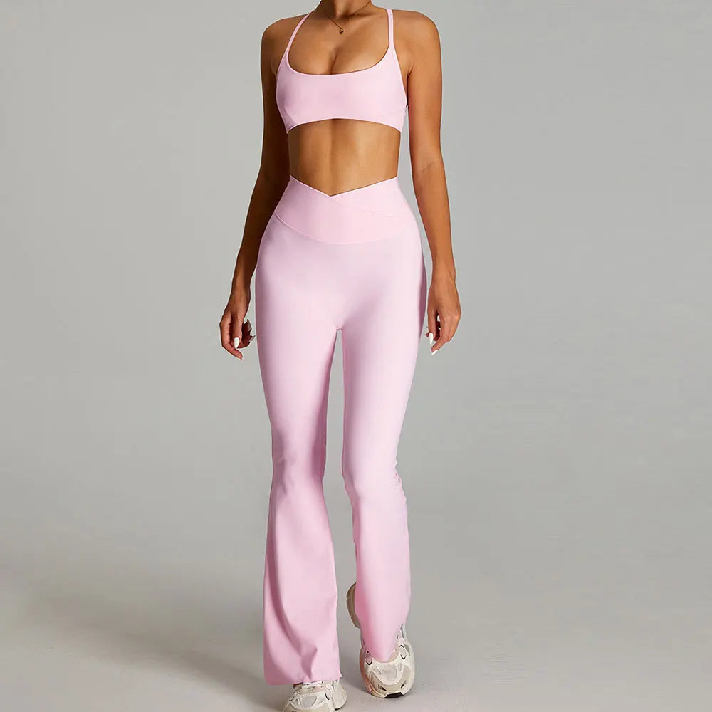 Siena Sculpt Set | Contour Crop & Flared Bottoms