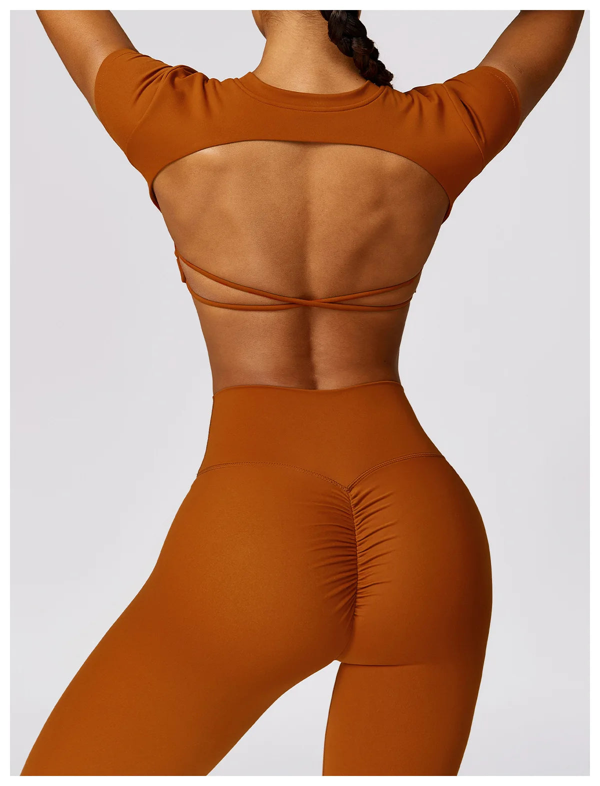 Breathable Backless Crop Top