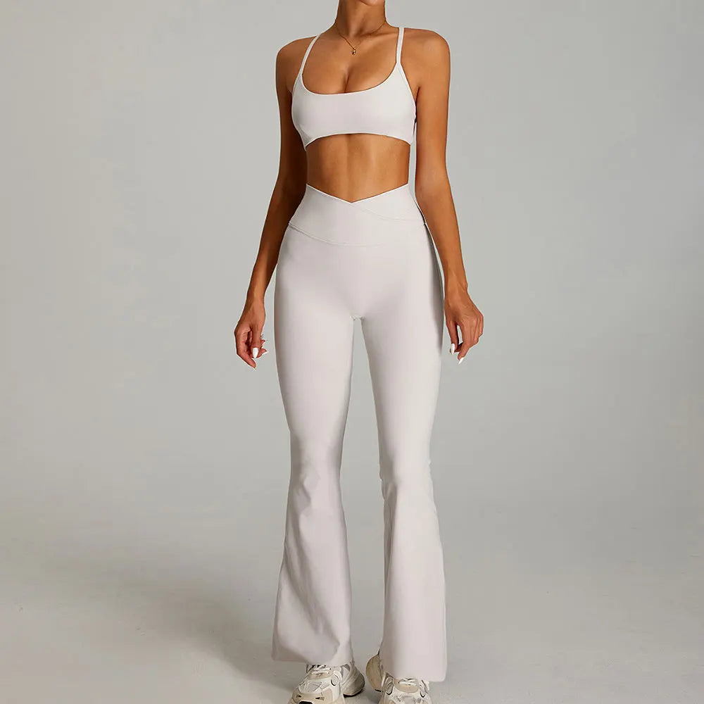 Siena Sculpt Set | Contour Crop & Flared Bottoms