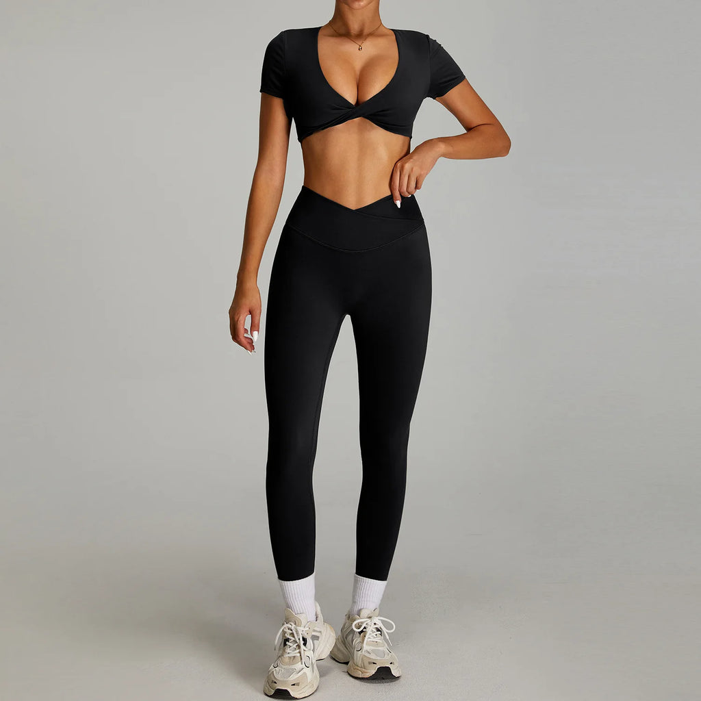 Siena Sculpt Set | Twist Front Crop & Leggings