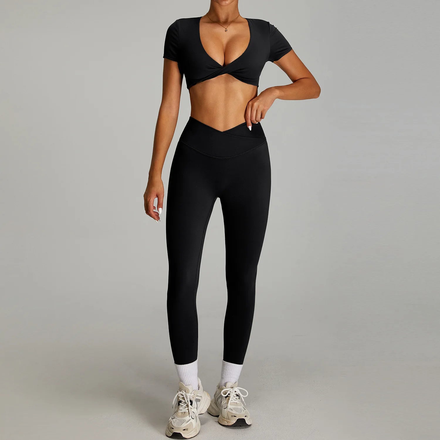 Siena Sculpt Set | Twist Front Crop & Leggings
