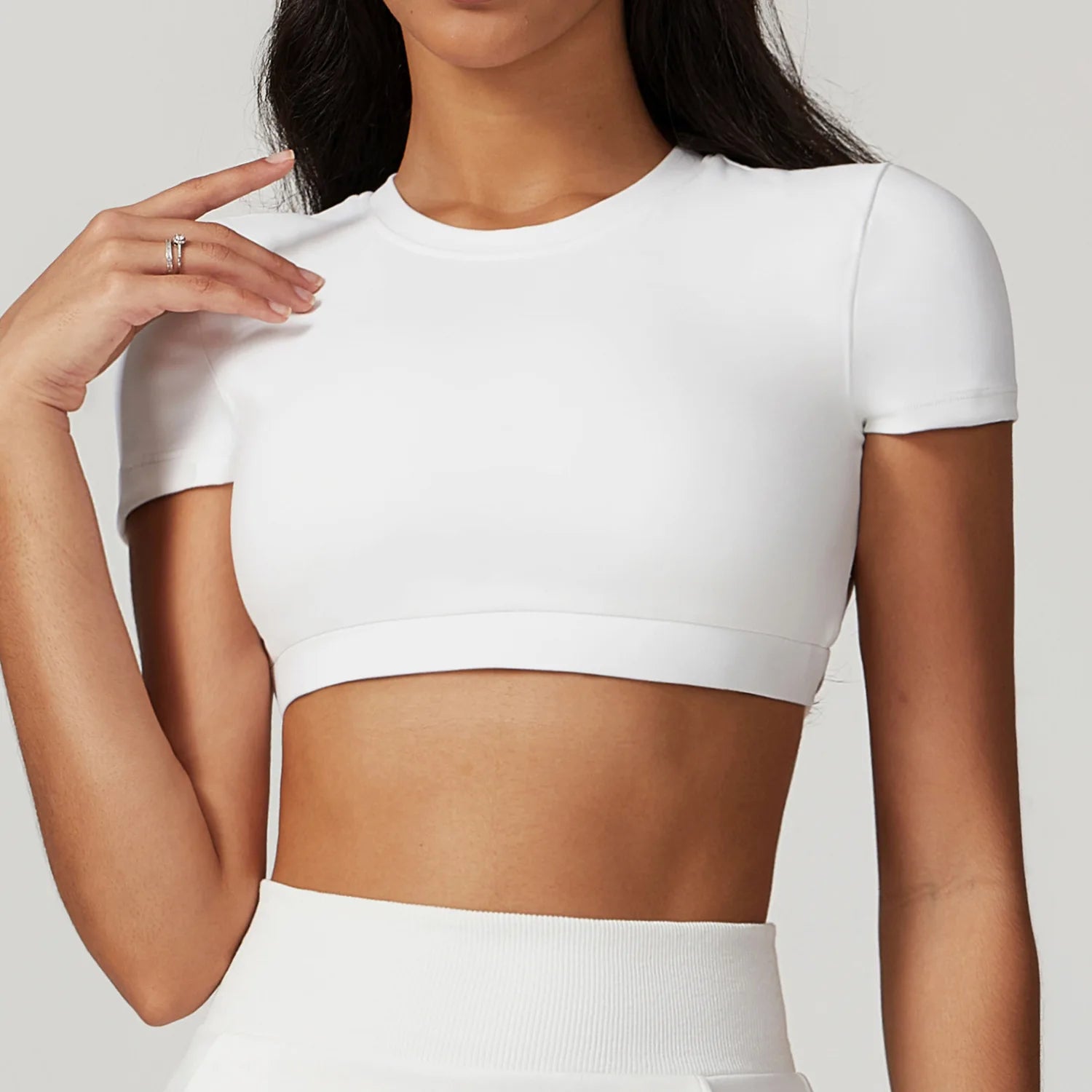 Breathable Backless Crop Top