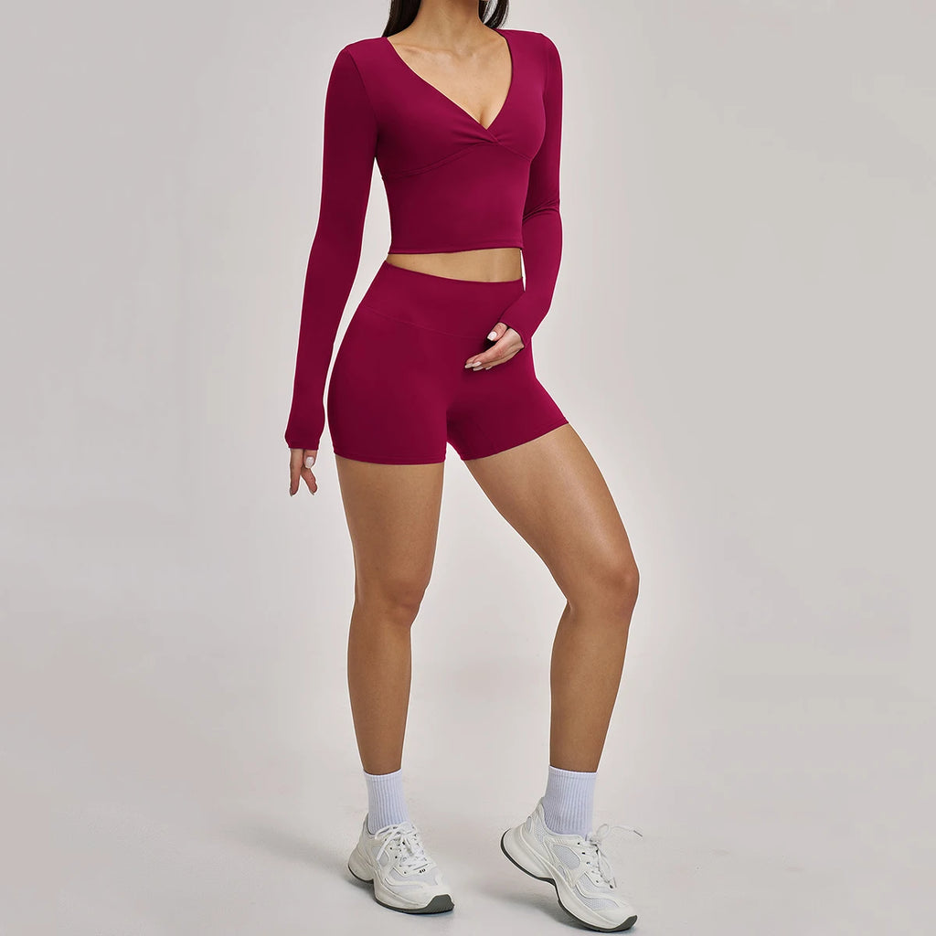 Nova Sculpt Set | Long Sleeve Top & Shorts