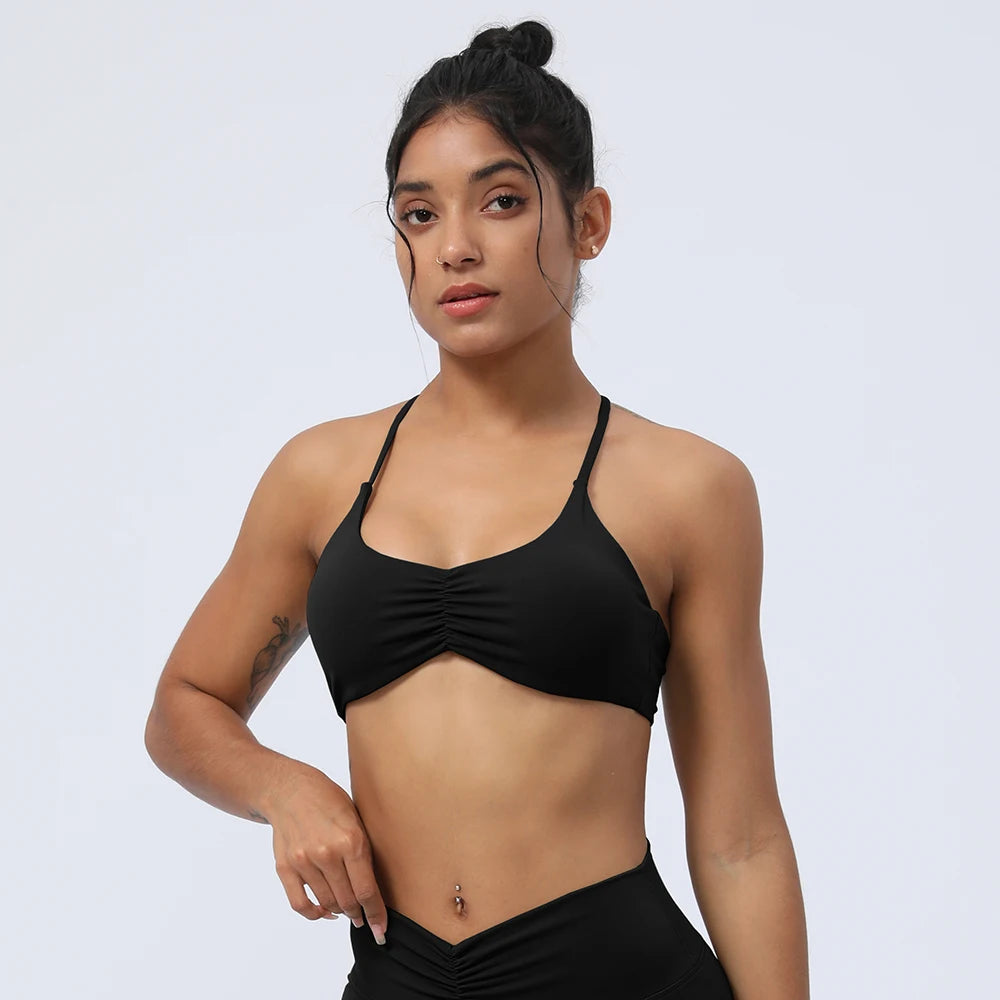 Racerback Scrunch Seamless Sports Bra