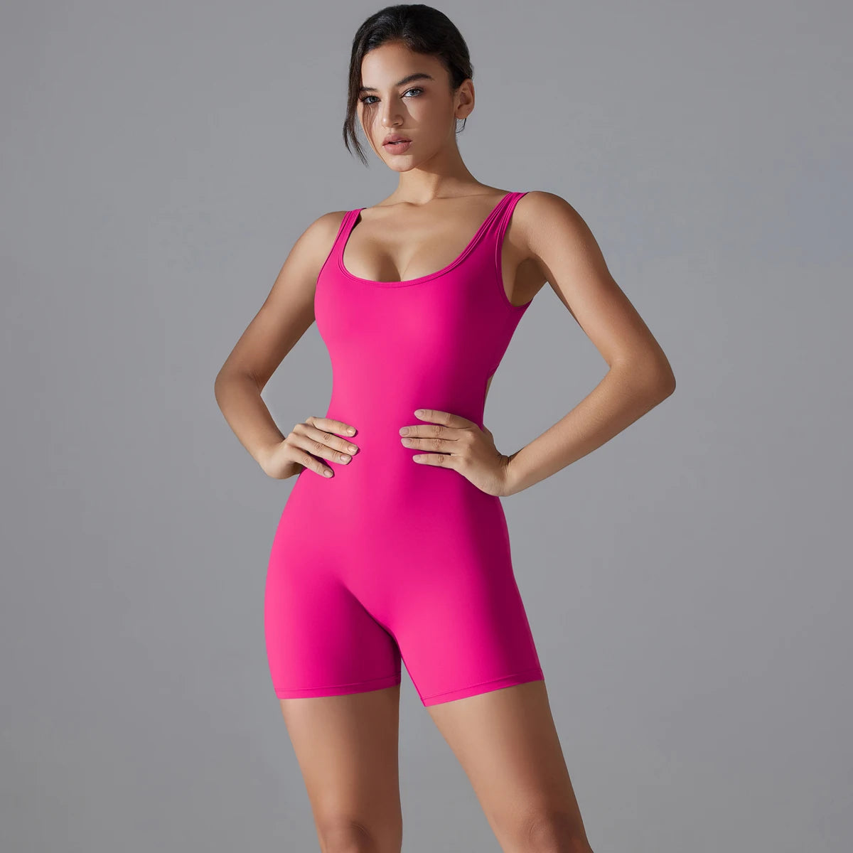 V-Back Scrunch Sports Jumpsuit
