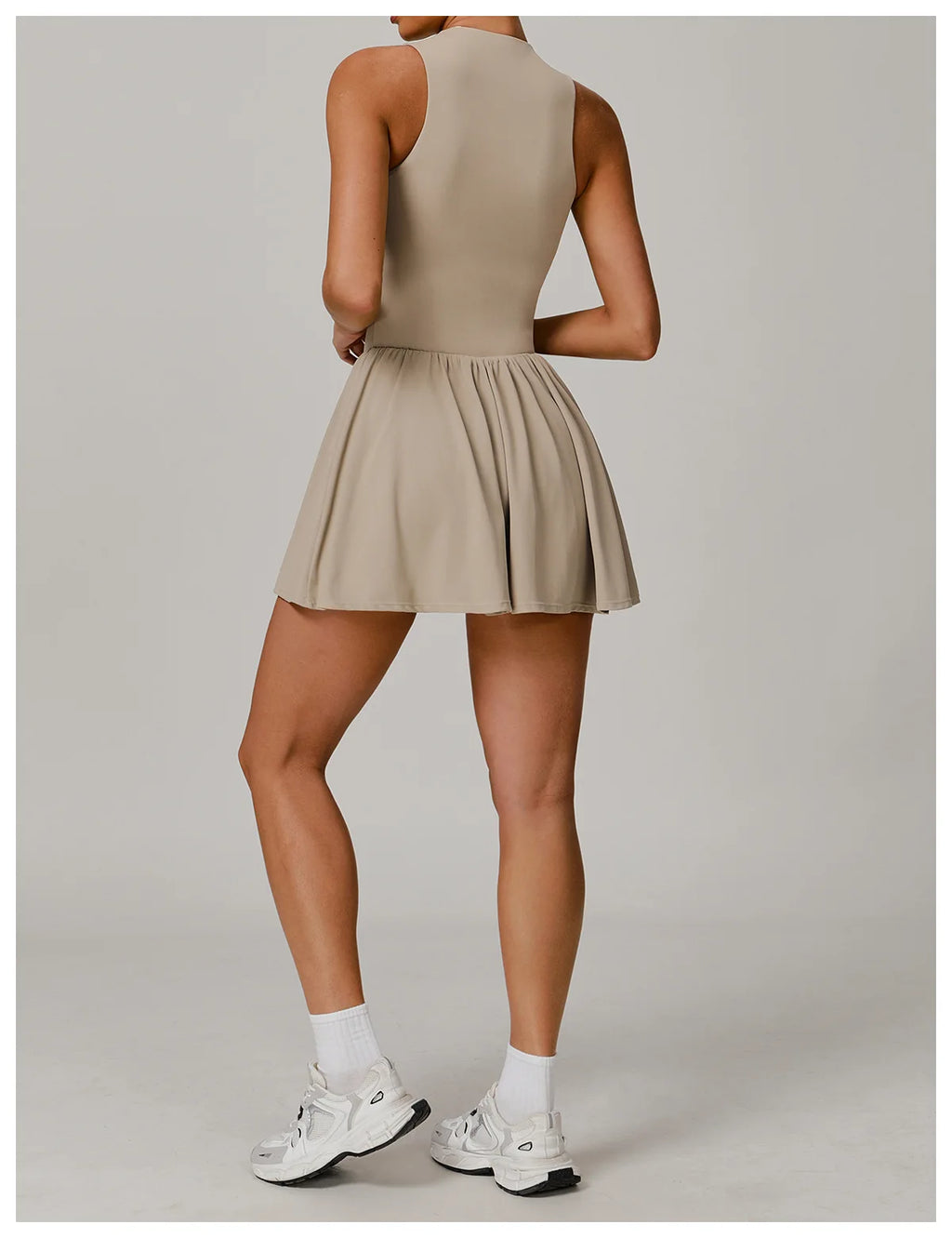 Sleeveless Skirt Jumpsuit