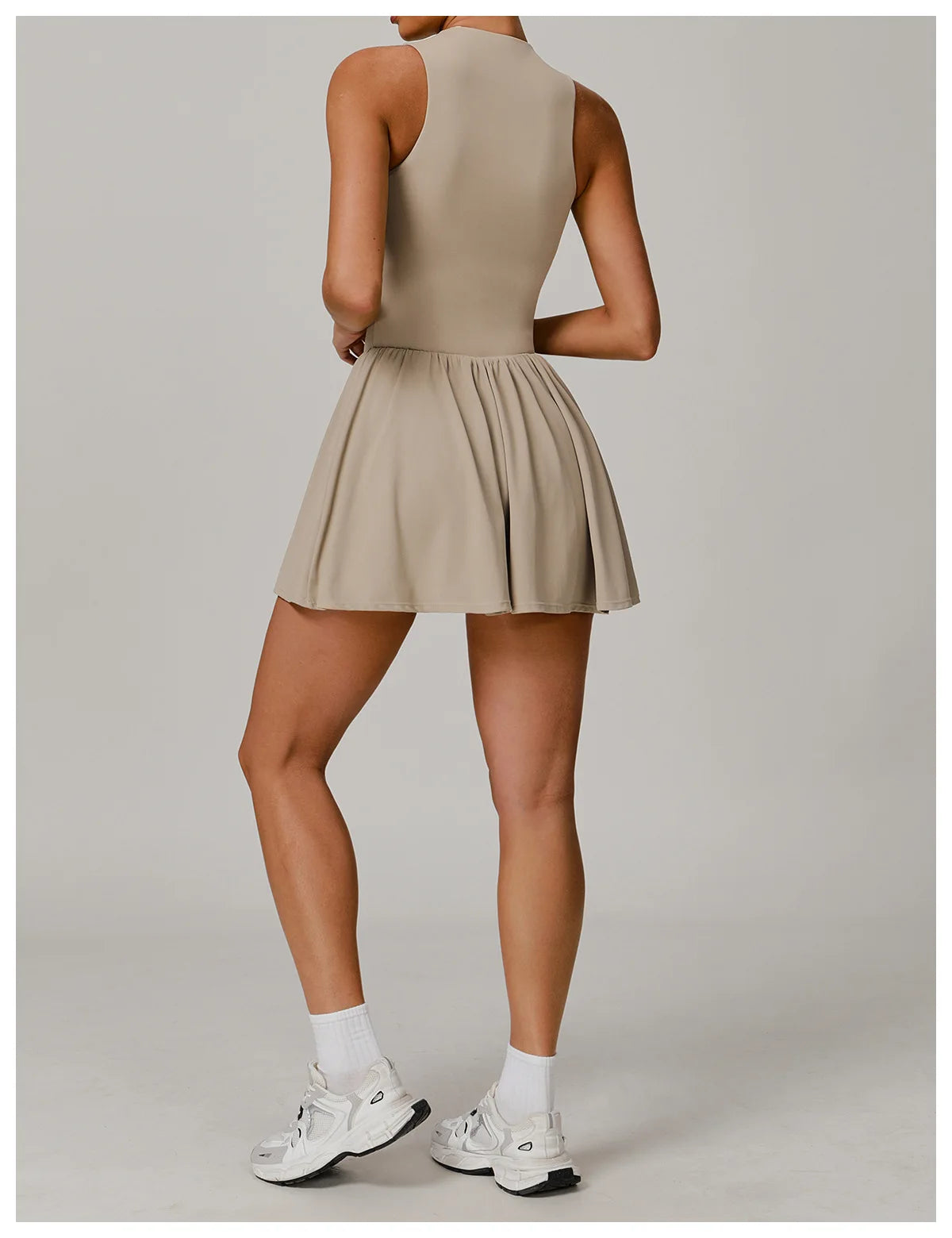 Sleeveless Skirt Jumpsuit