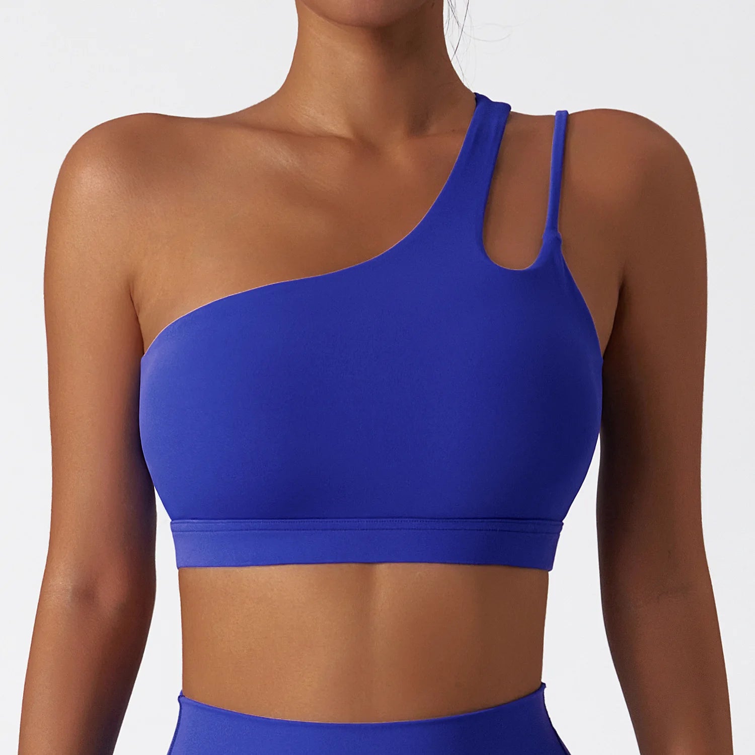 Quick-Dry Asymmetric Sports Bra