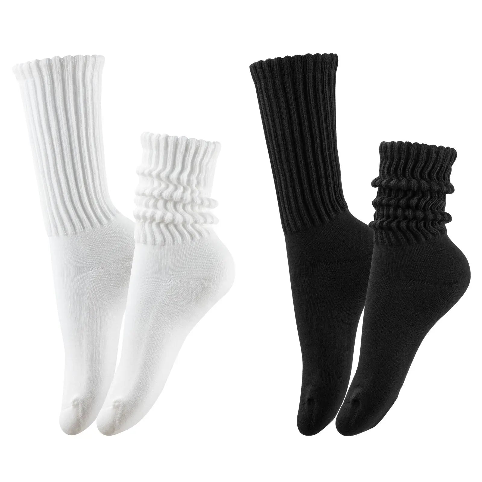 Ribbed Scrunch Socks