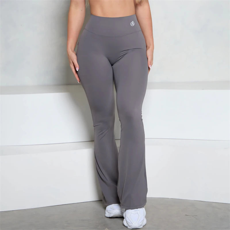 Scrunch Butt Pocket Flared Leggings