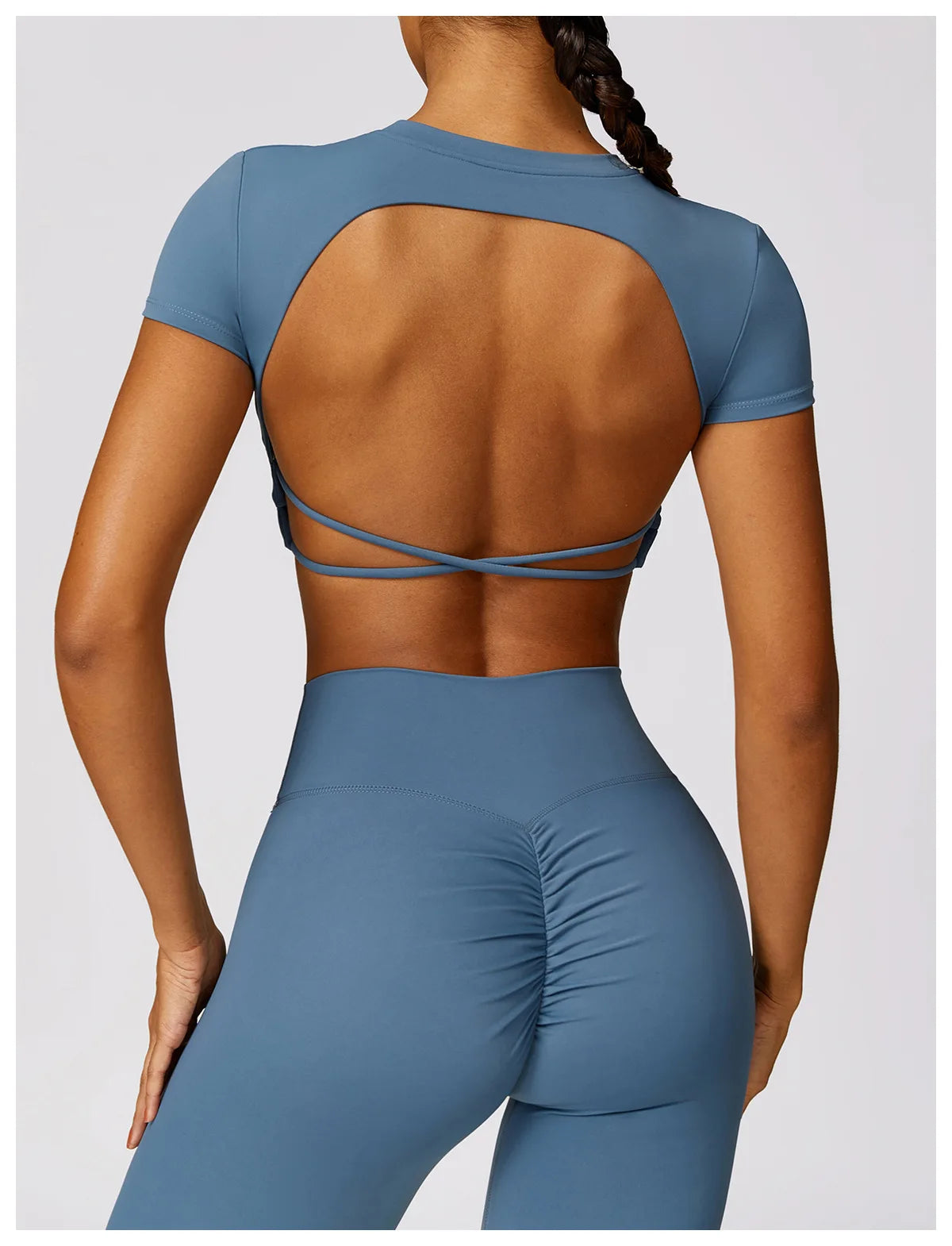 Breathable Backless Crop Top