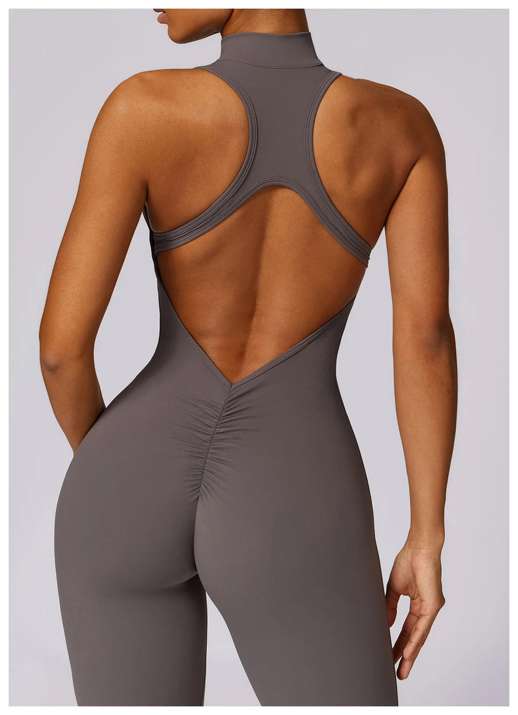 V-Back Sculpt Sleeveless Jumpsuit