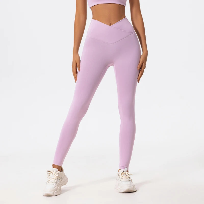 High-Waisted Crossover Sculpt Leggings