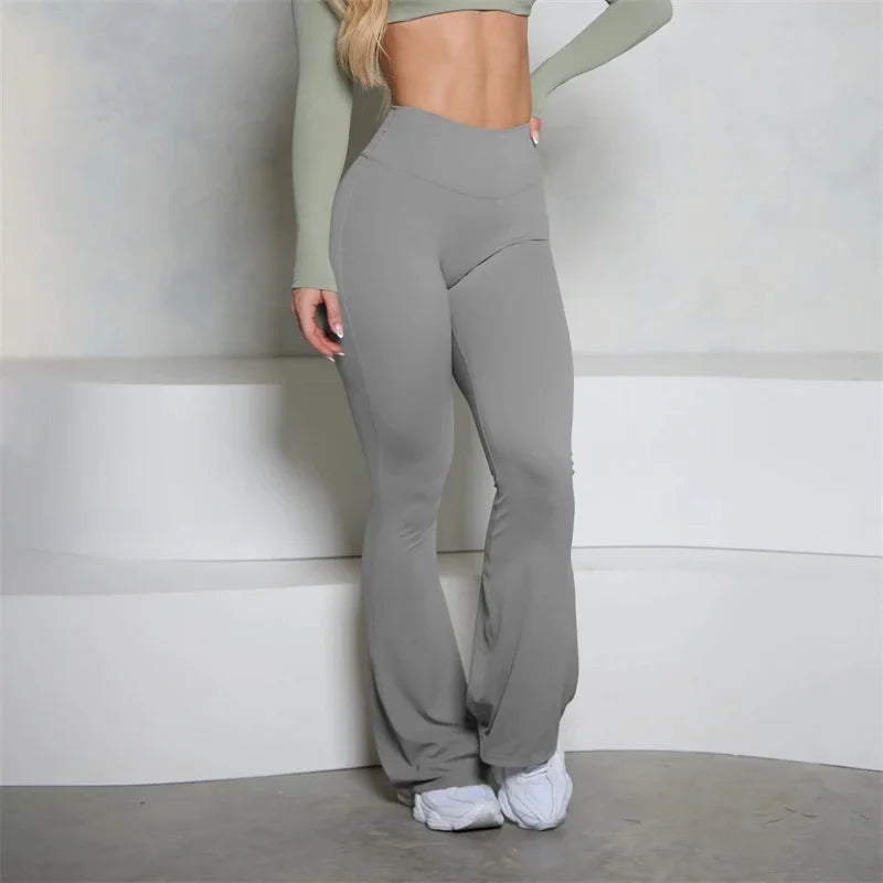 Seamless Flare Scrunch Butt Leggings