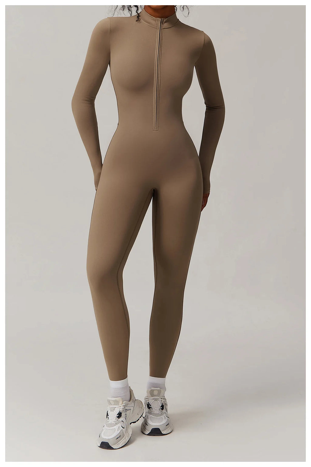 SculptEase Fleece-Lined Long-Sleeve Jumpsuit
