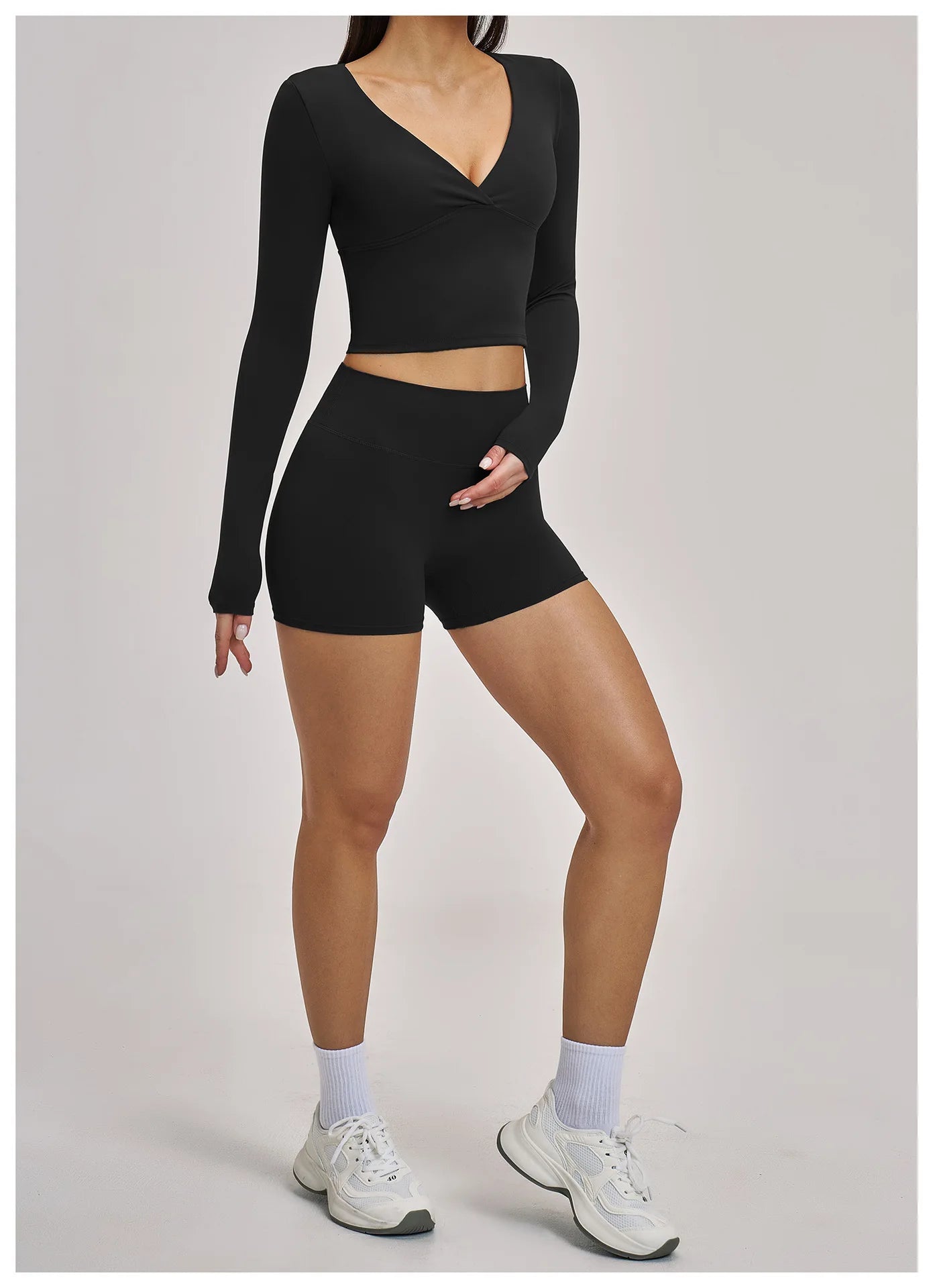 Nova Sculpt Set | Long Sleeve Top & Shorts
