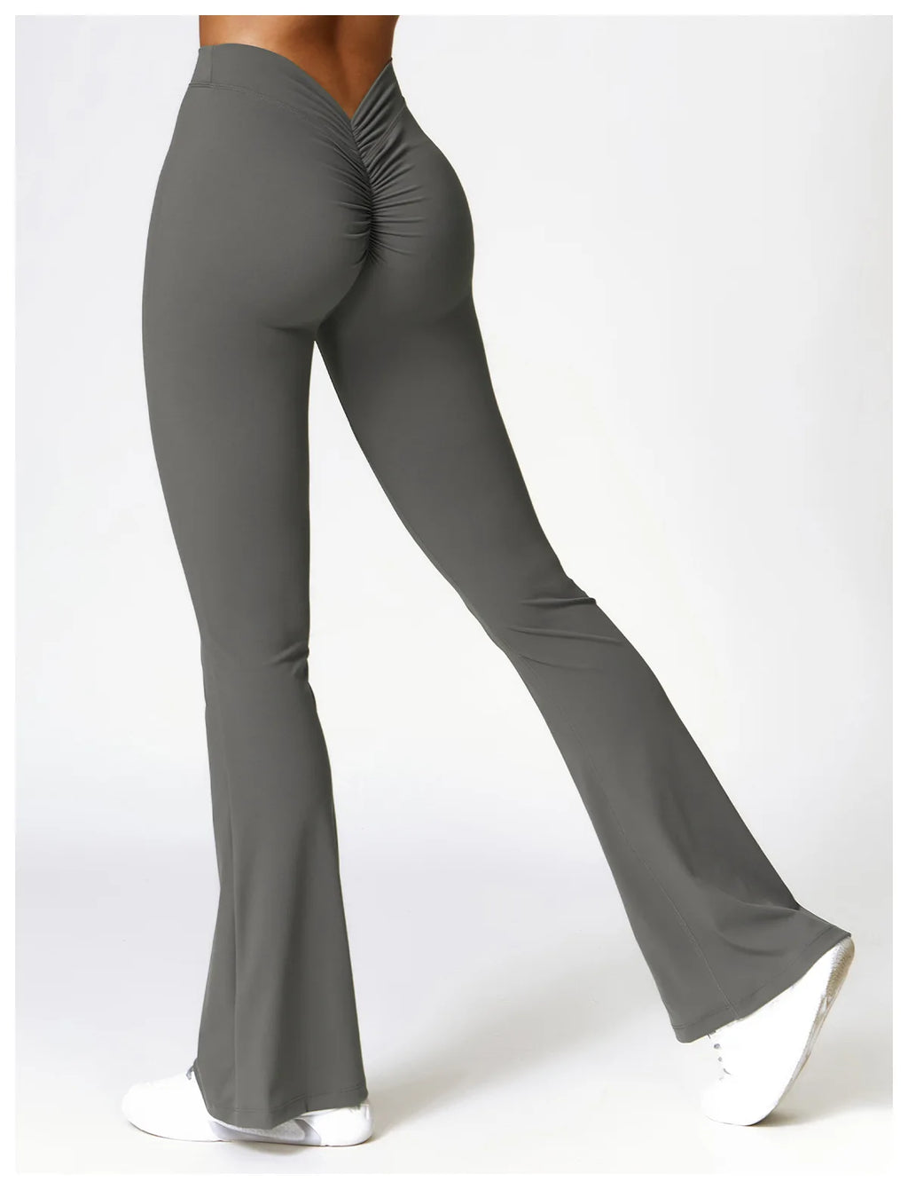 Seamless 2-Piece High-Waist Flare Leggings & Sports Bra