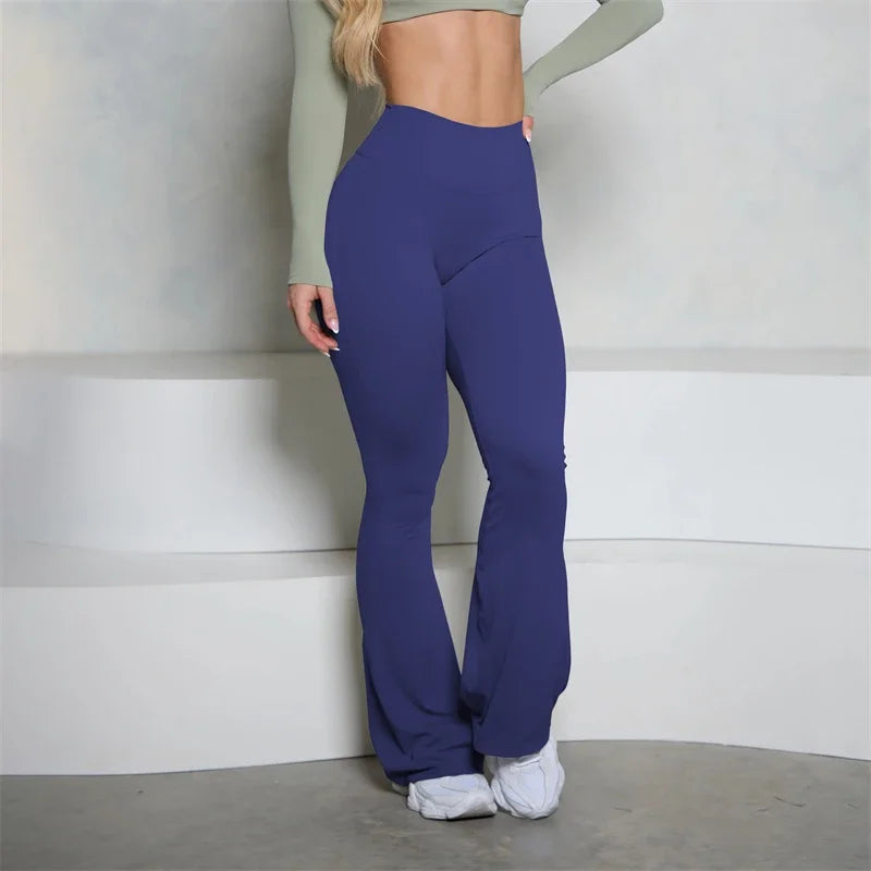 Seamless Flare Scrunch Butt Leggings