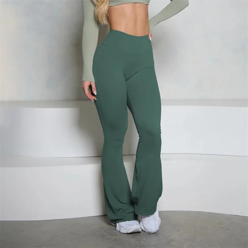 Seamless Flare Scrunch Butt Leggings