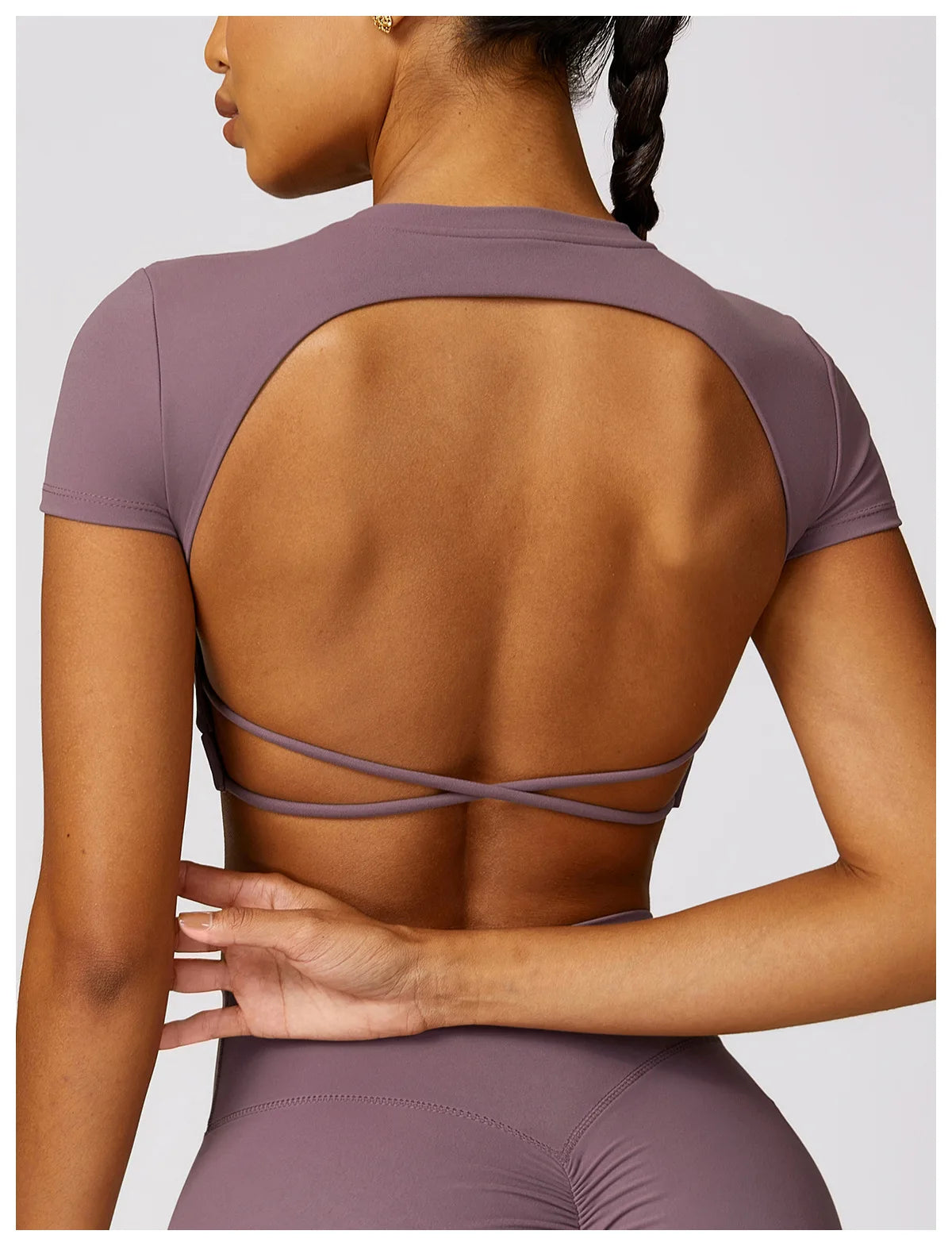 Breathable Backless Crop Top