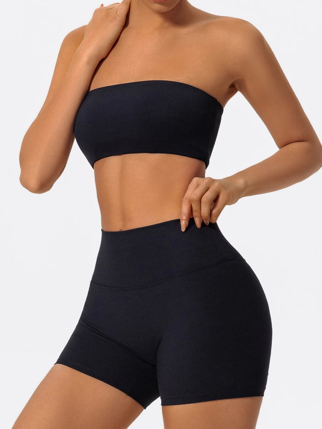 2-piece Set Bandeau with Shorts