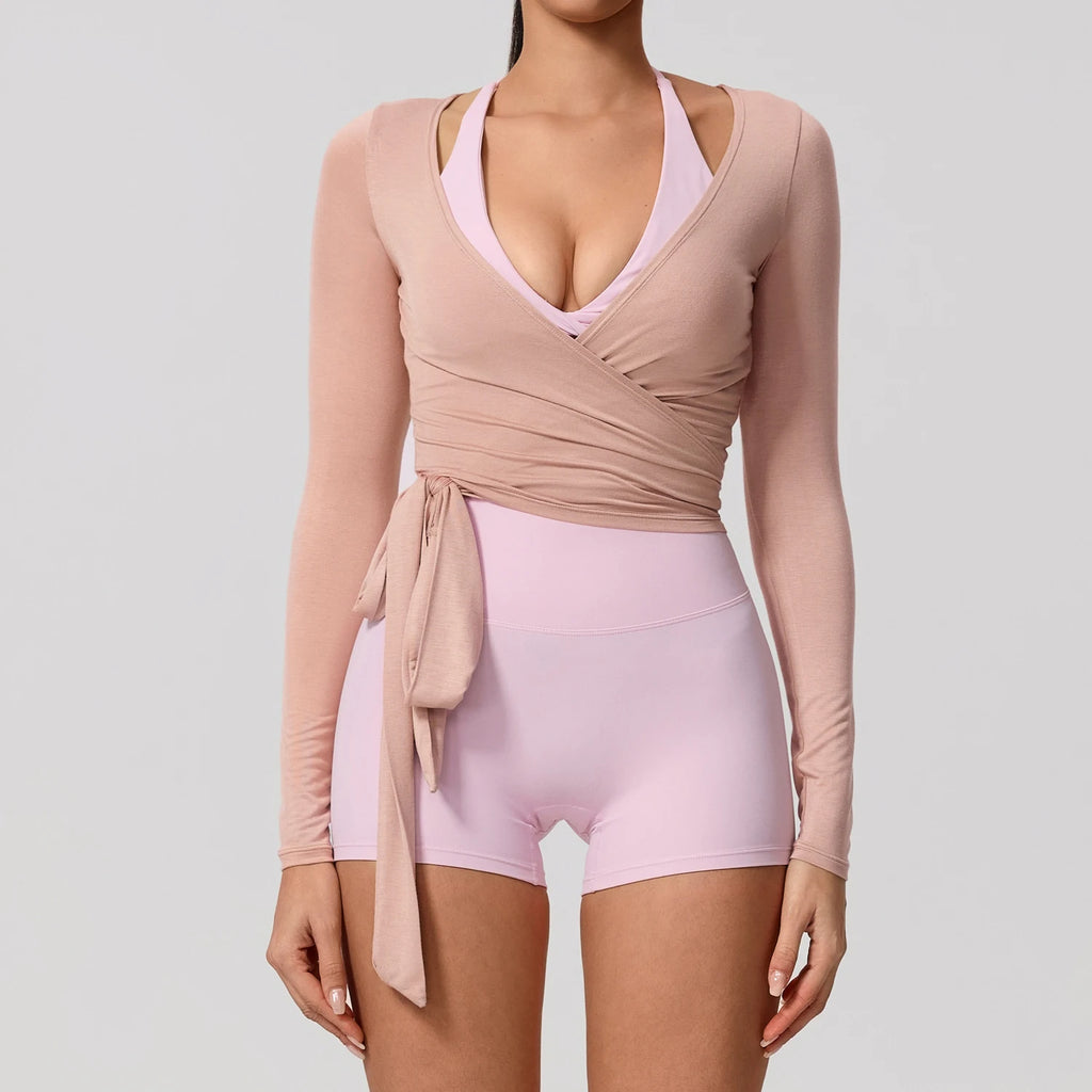 Long Sleeve Ballet Wrap Top