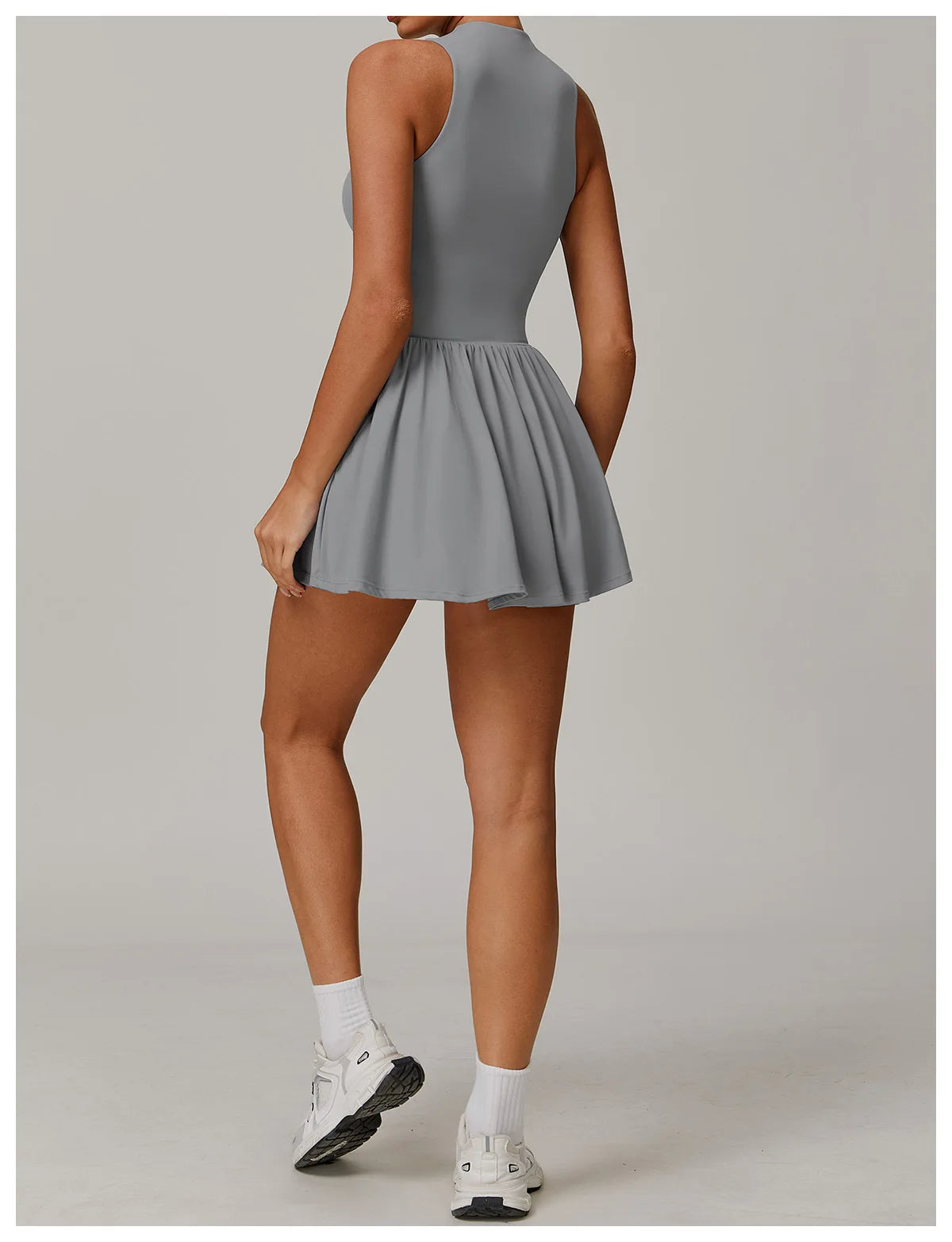 Sleeveless Skirt Jumpsuit