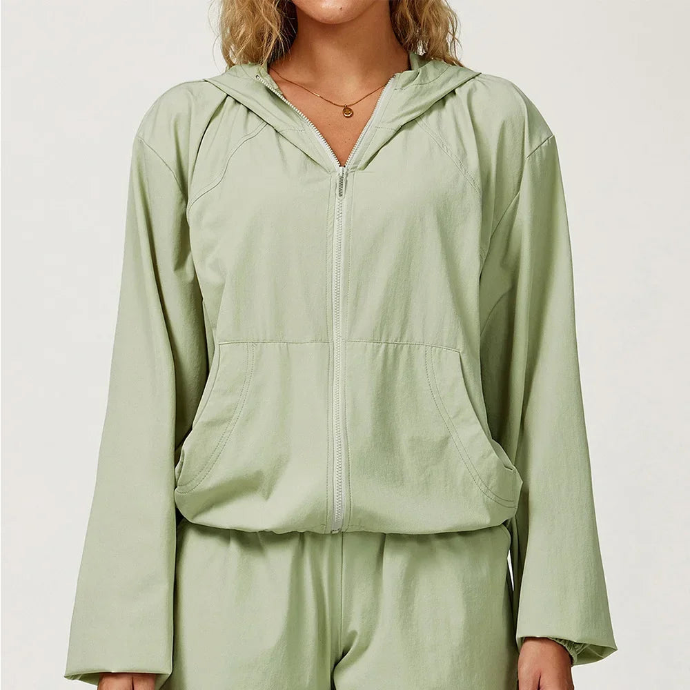 Avara Lightweight Hooded Zipper Jacket