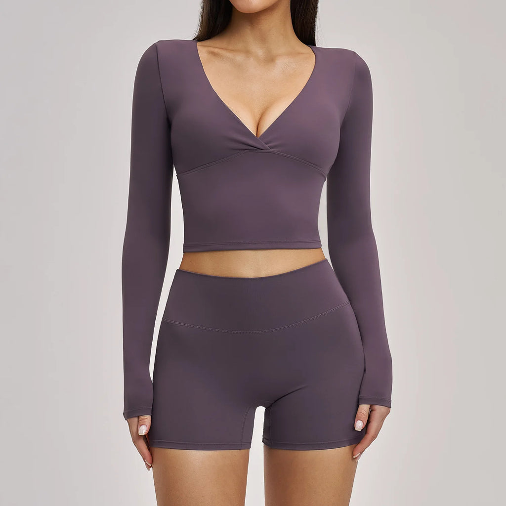 Nova Sculpt Set | Long Sleeve Top & Shorts