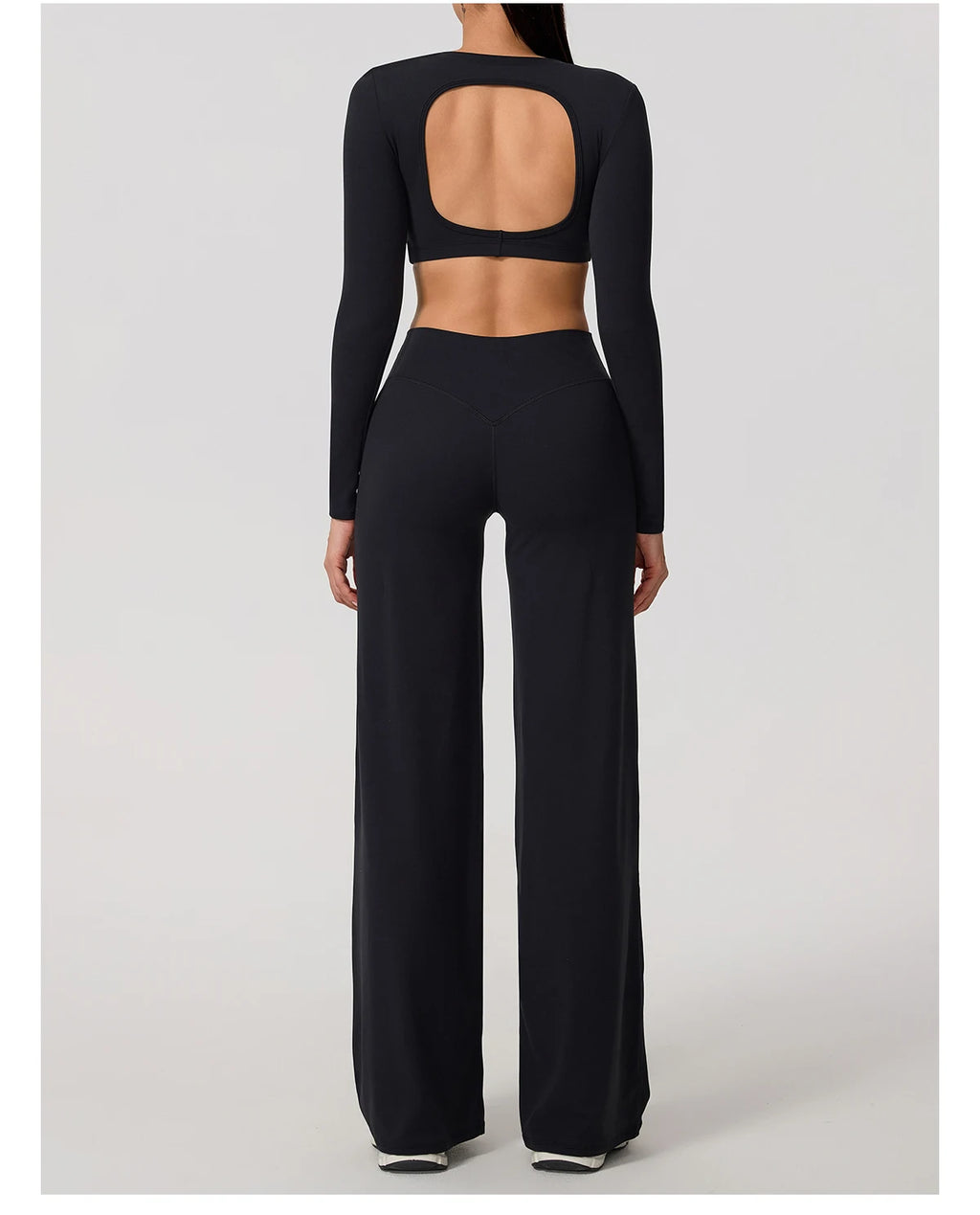 Naked Feeling Long Sleeve Backless Top