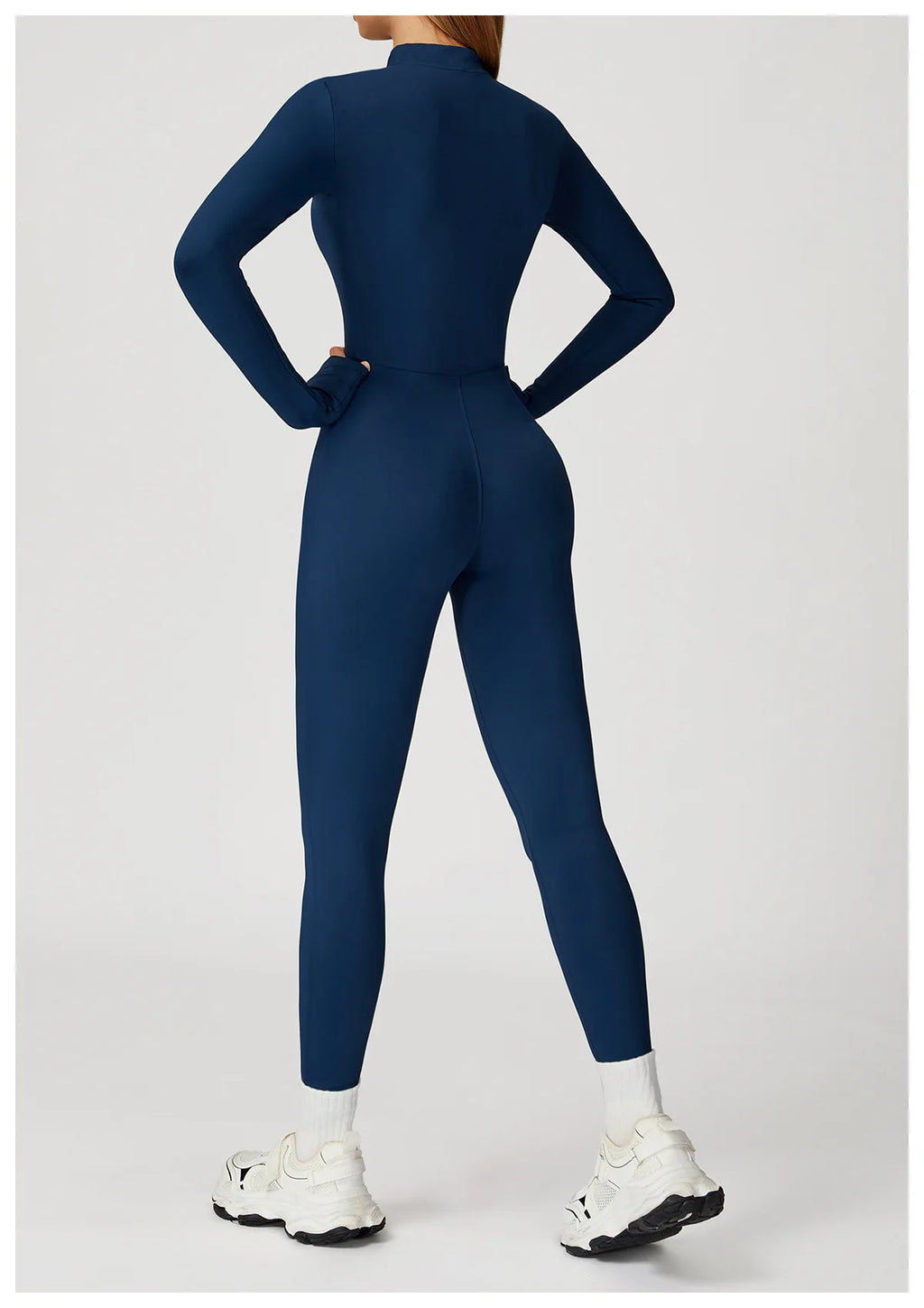 SculptEase Fleece-Lined Long-Sleeve Jumpsuit