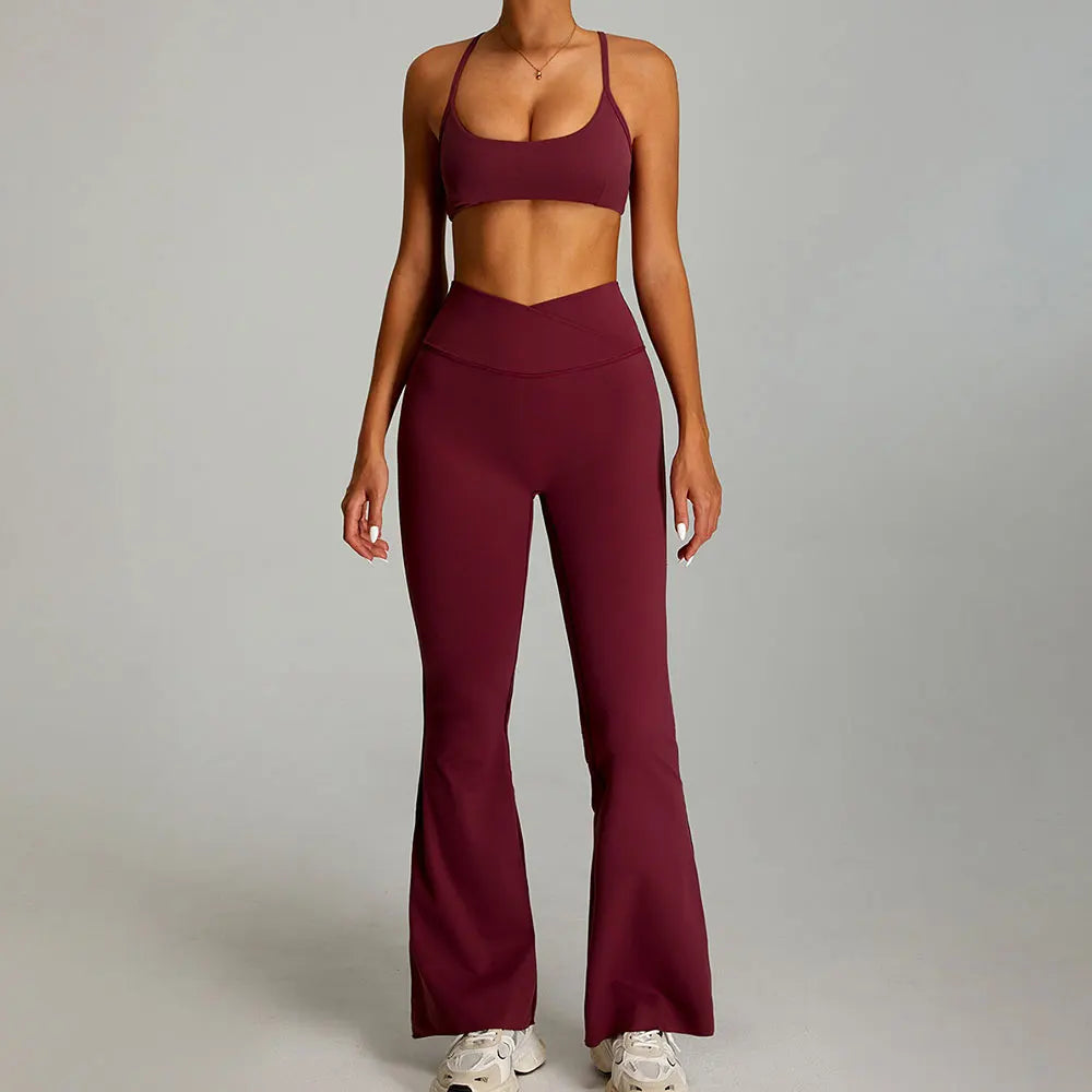 Siena Sculpt Set | Contour Crop & Flared Bottoms