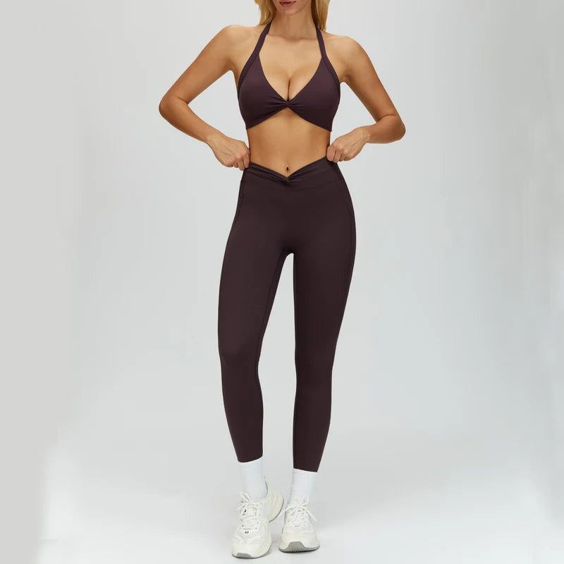Sculpting Fit Backless Sports Bra & Leggings Set