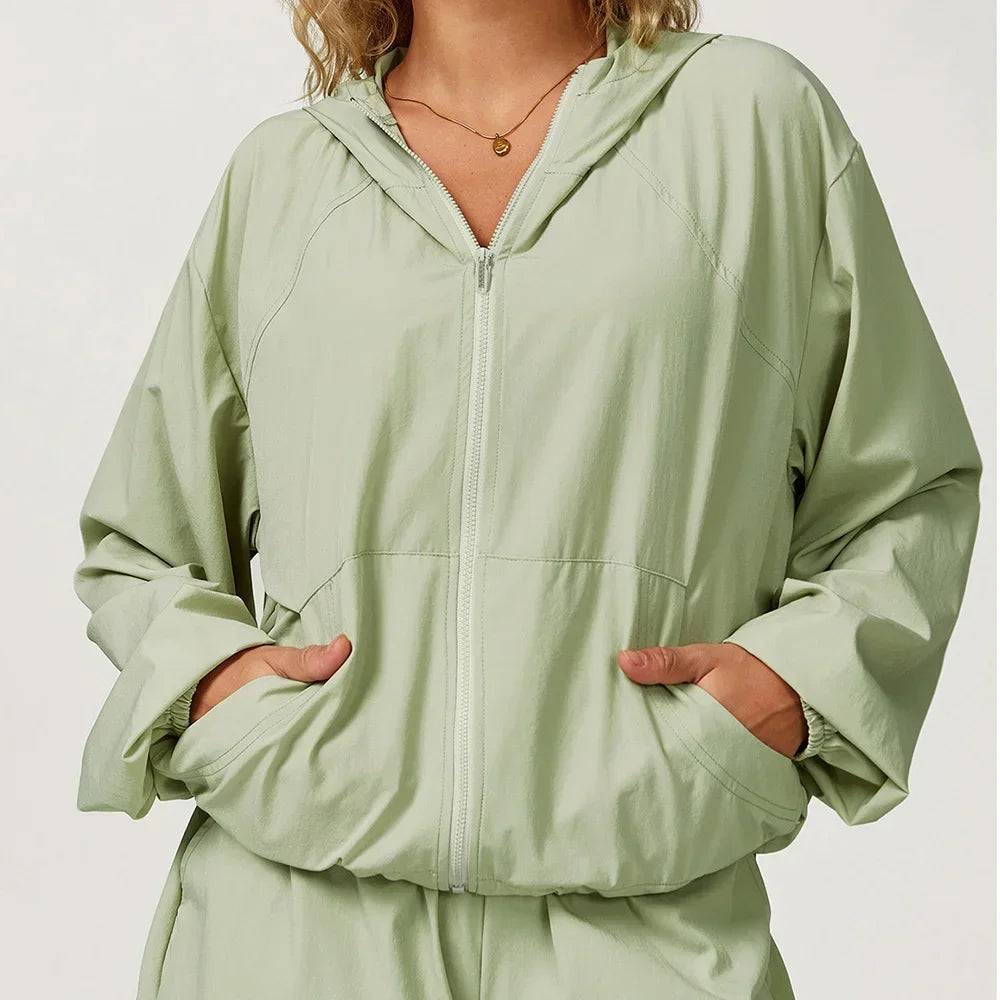 Avara Lightweight Hooded Zipper Jacket