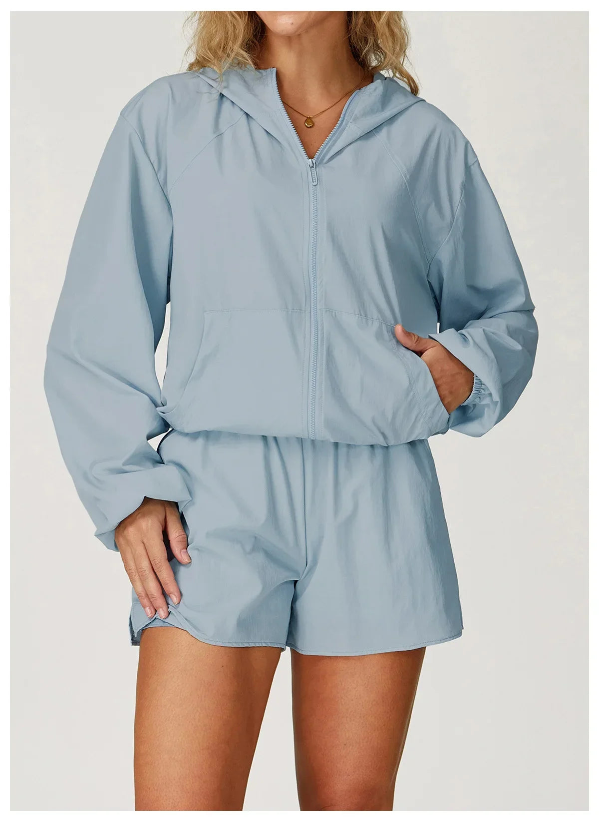 Avara Lightweight Hooded Zipper Jacket