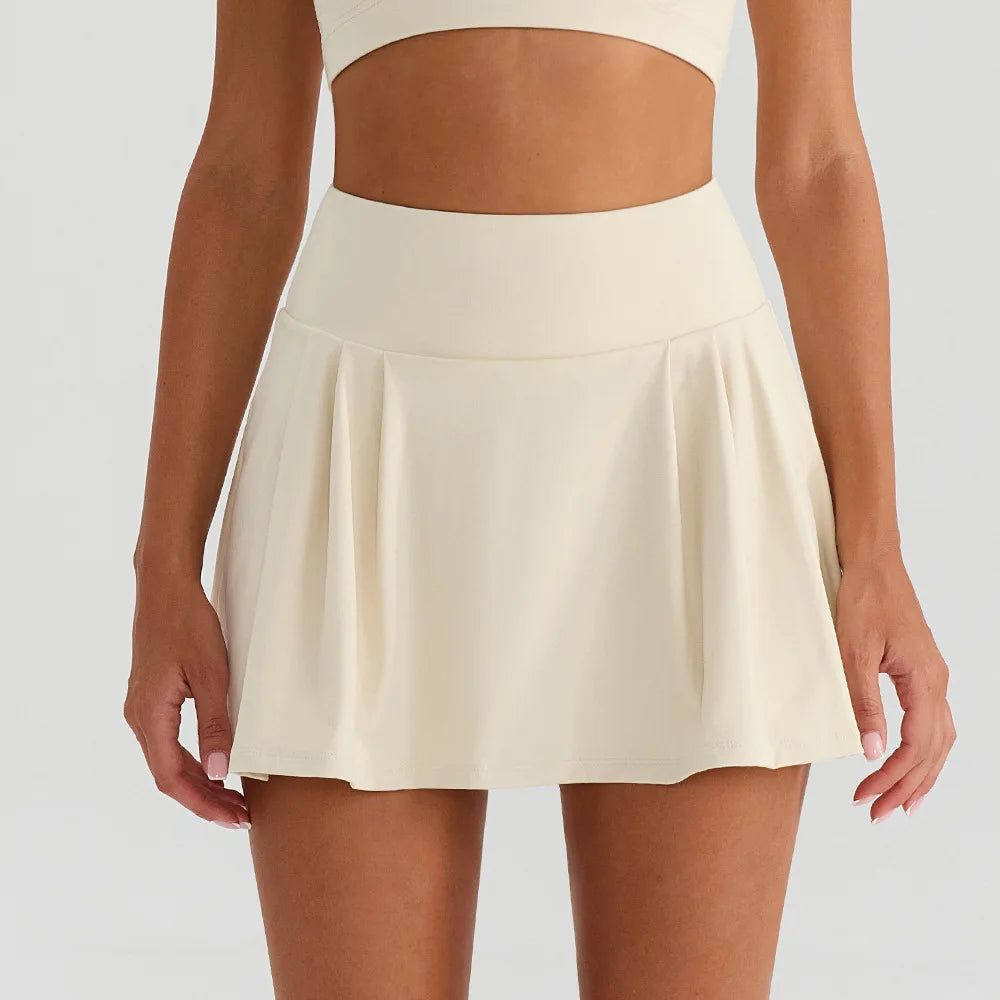 Luma High-Waist Tennis Skirt