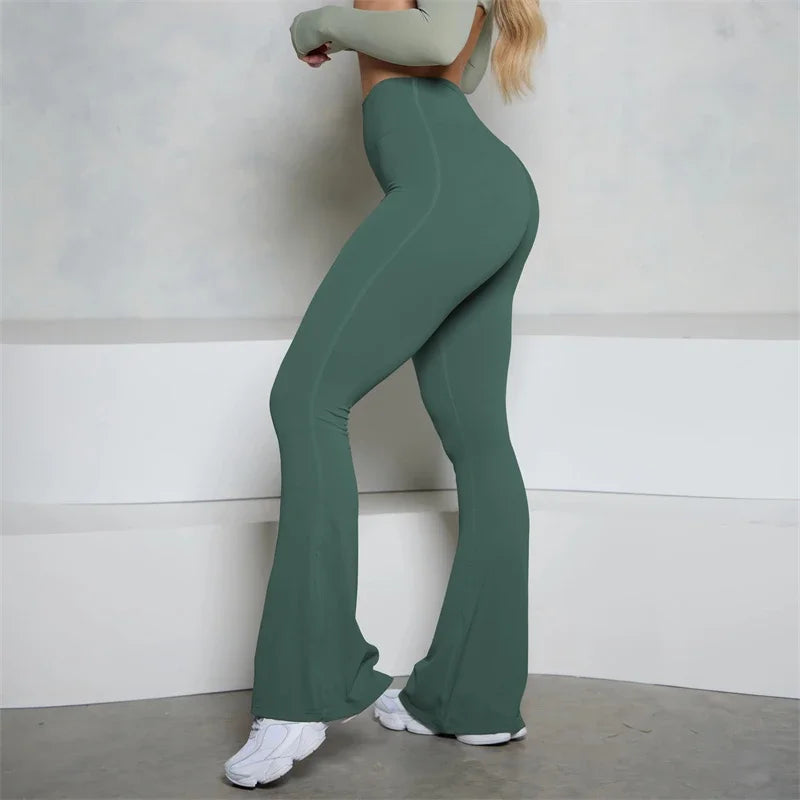 Seamless Flare Scrunch Butt Leggings