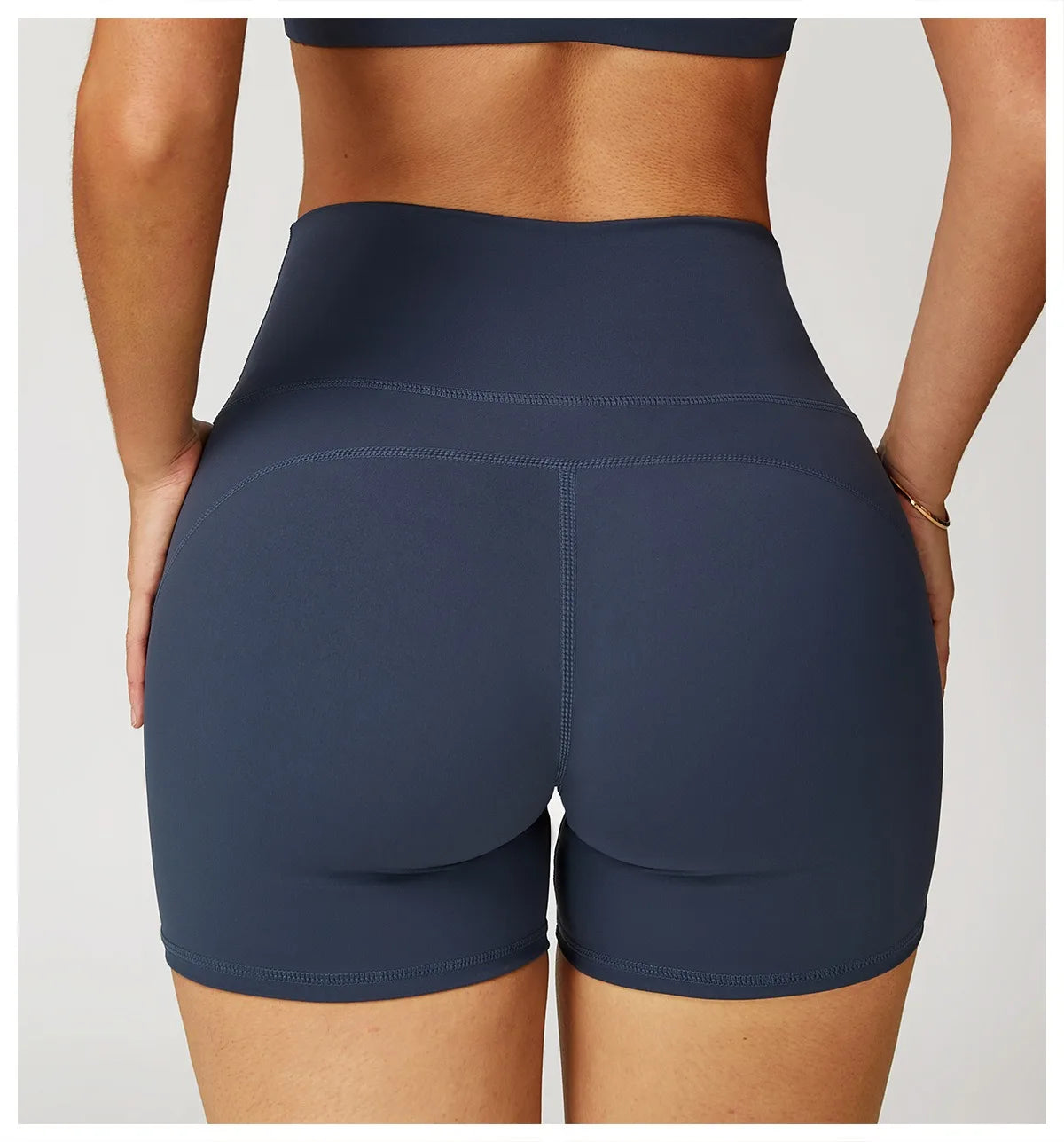 Bare Feel High-Waist Compression Gym Shorts