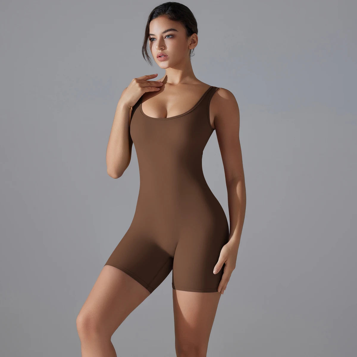 V-Back Scrunch Sports Jumpsuit