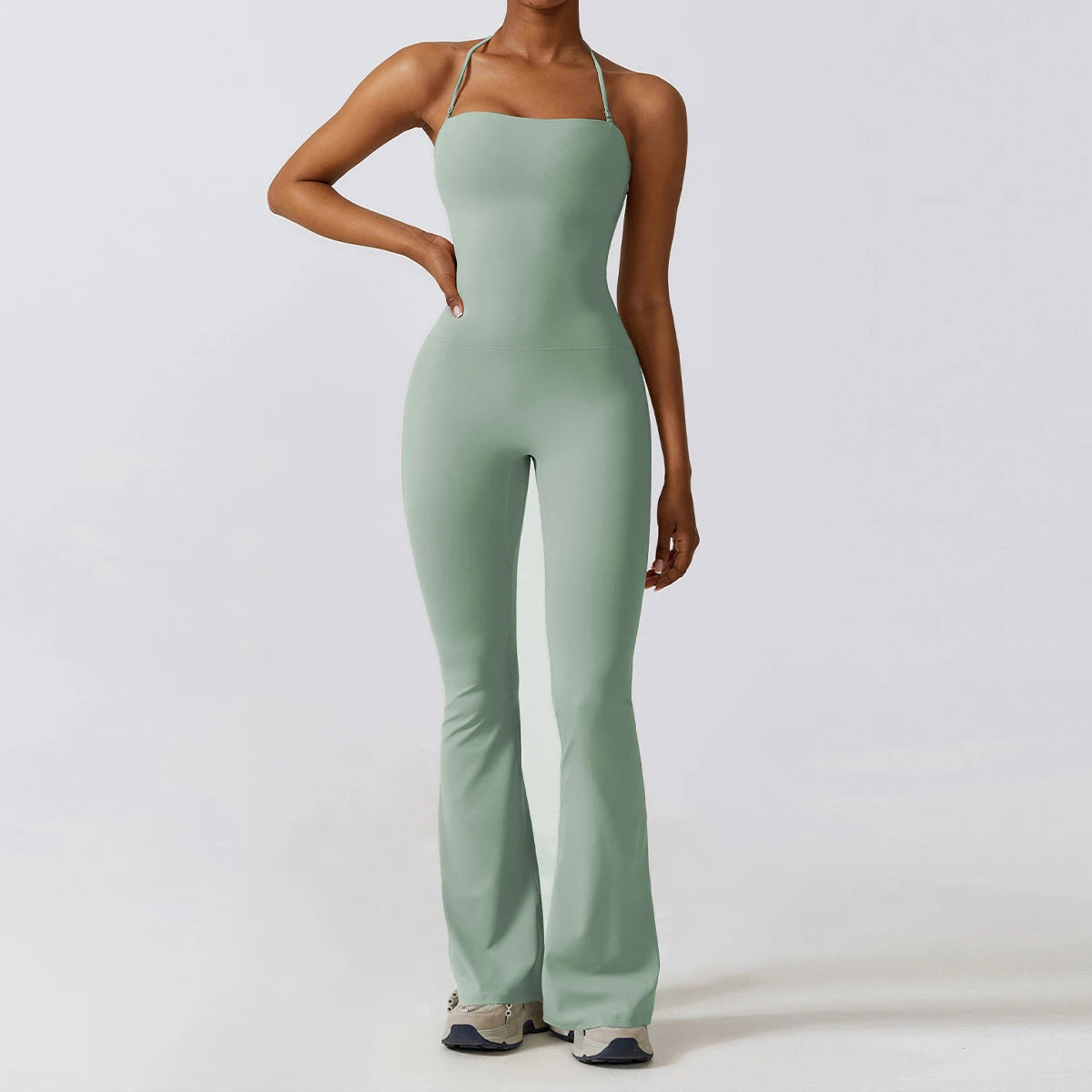 Flared Workout Jumpsuit