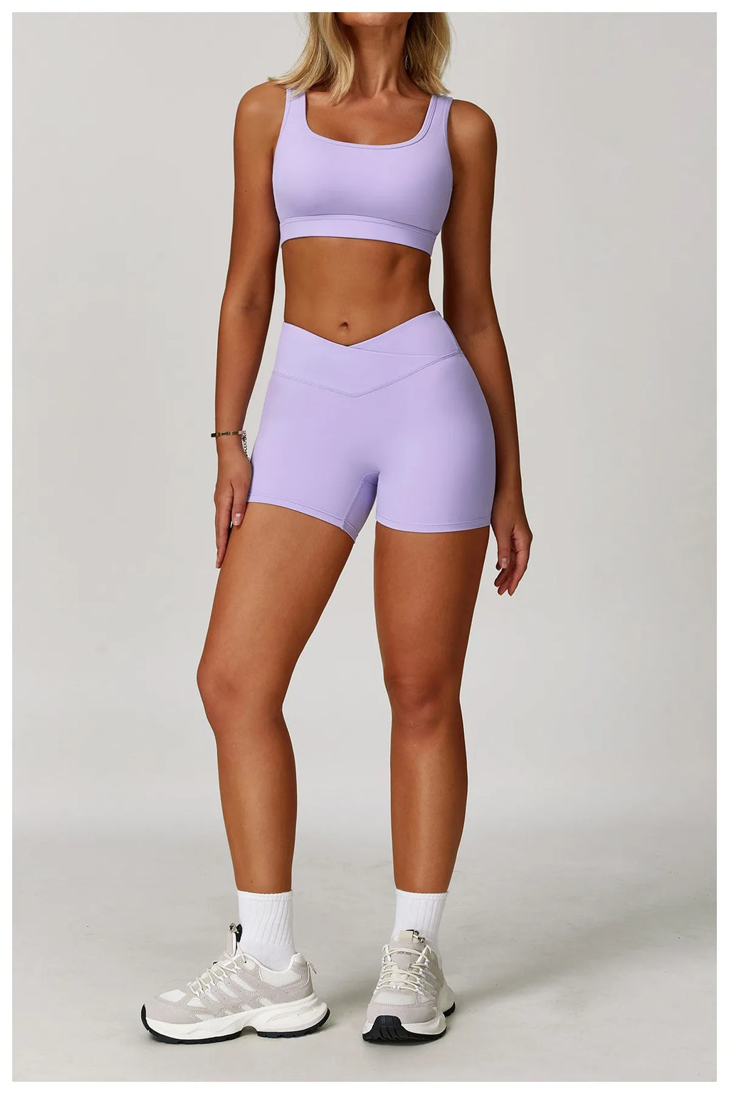 2-Piece Pastel Workout Shorts Set