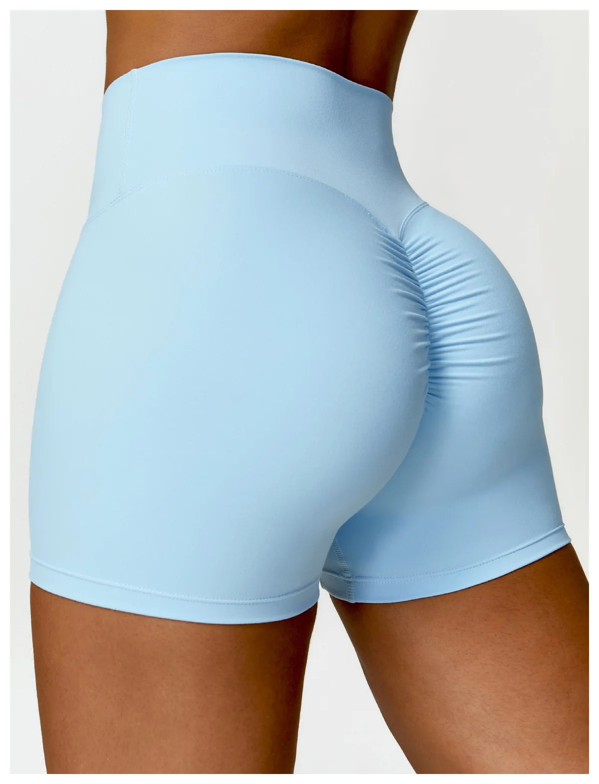 High-Waist Quick-Dry Scrunch Shorts