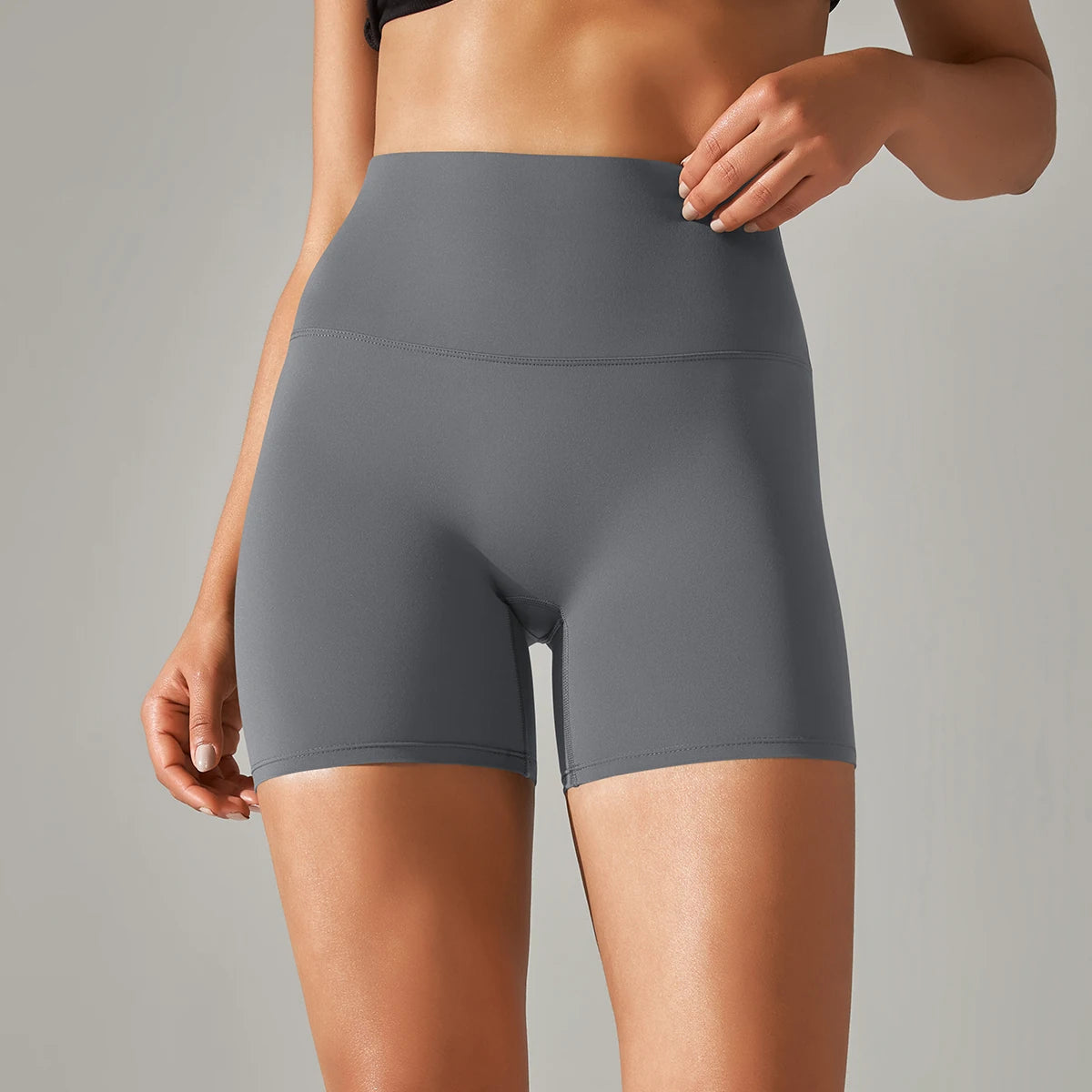 High-Waist Seamless Shorts