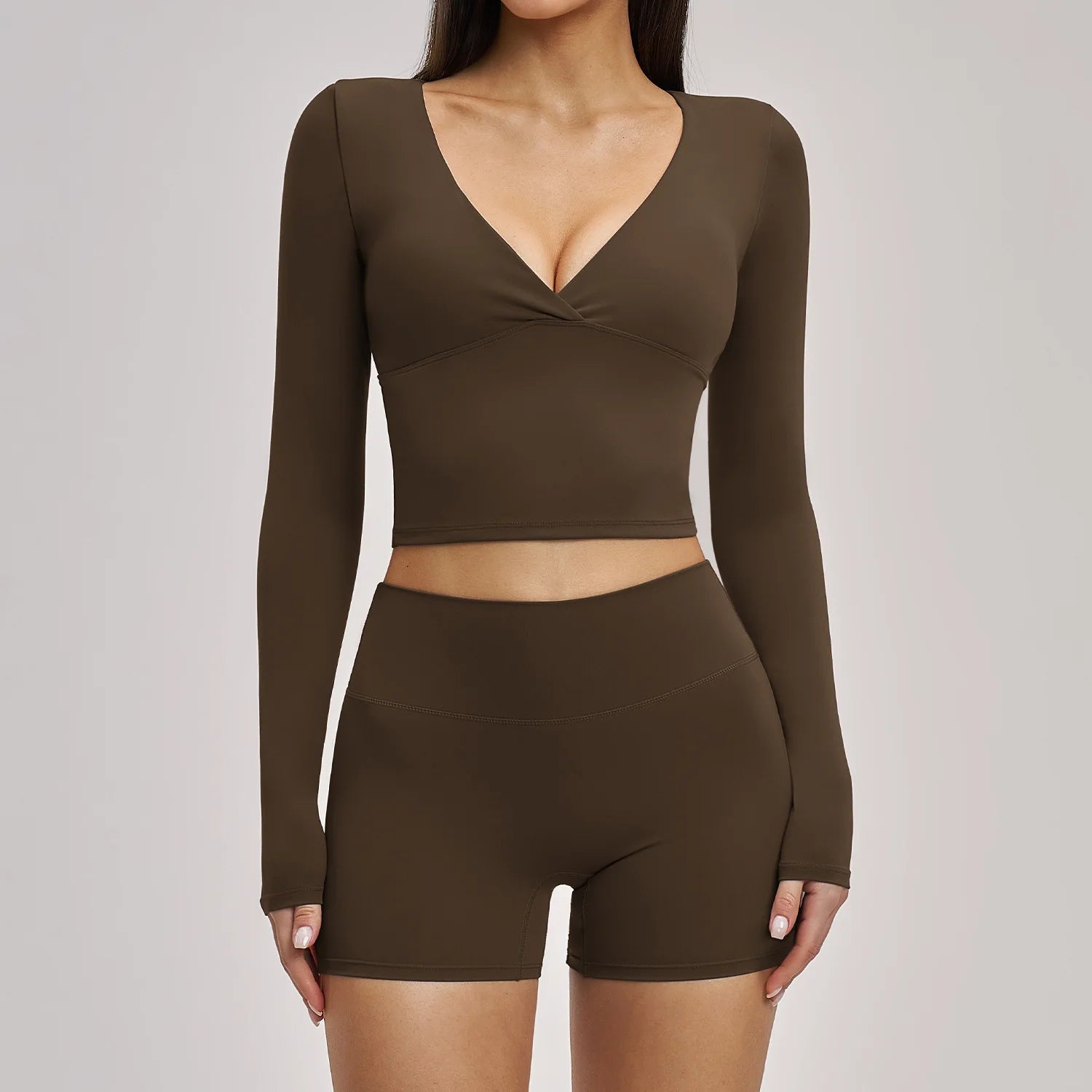 Nova Sculpt Set | Long Sleeve Top & Shorts