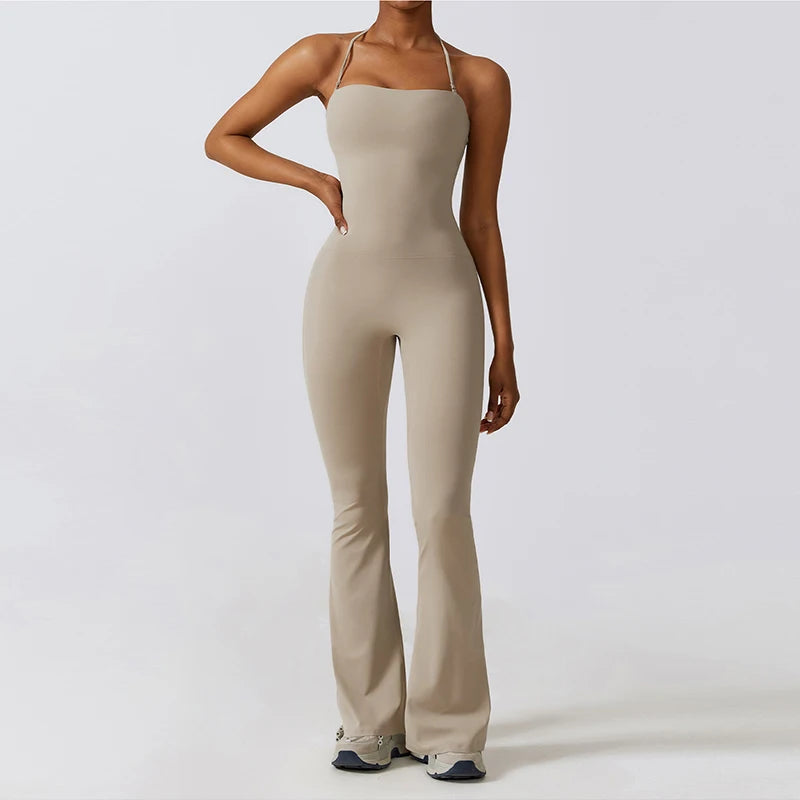 Flared Workout Jumpsuit